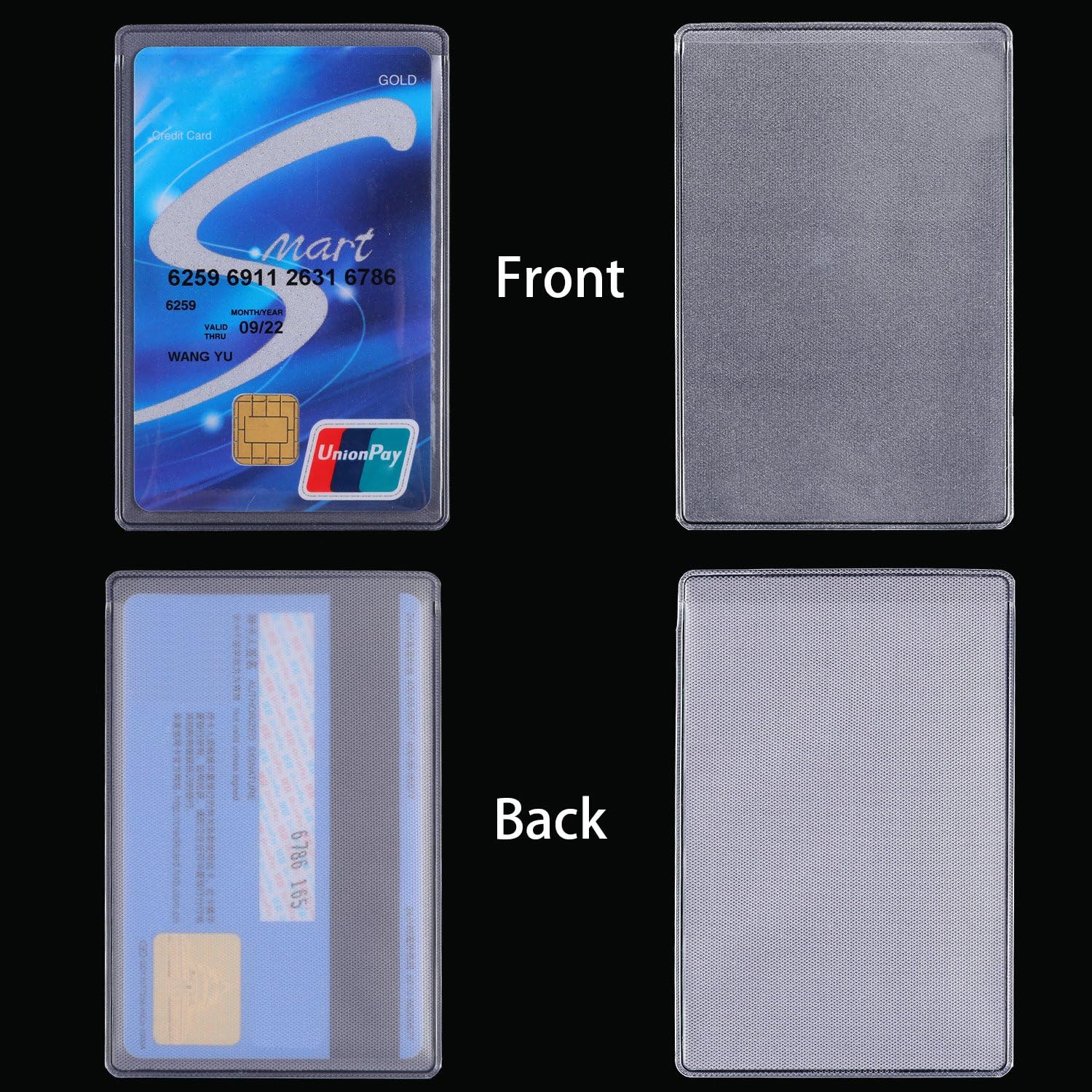 100 Pcs Clear New Medicare Card Protector PVC Soft Waterproof Plastic Cardholder Transparent Credit Card Sleeve for Business Social Security ID Vertical Business Sleeves Frosted ID Protector 3 - northernschoolofshiatsu.co.uk