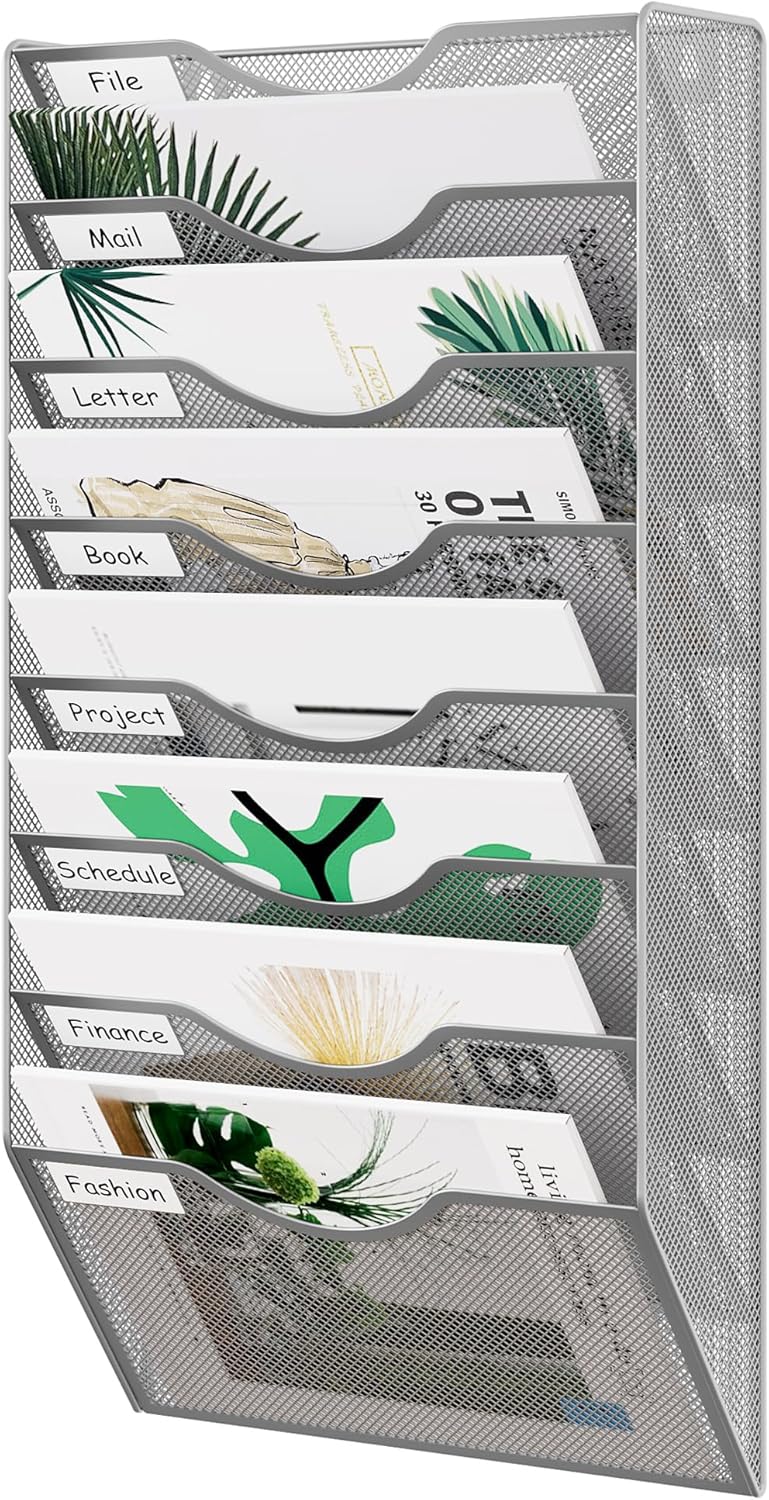 EasyPAG Wall File Holder 5 Pocket Mesh Hanging Wall Organizer Vertical Hanging File Folder Holder Magazine Rack with Nametag Label for Mail Paper Organization,Black 66 81705hSz5qL. AC SL1500 - northernschoolofshiatsu.co.uk