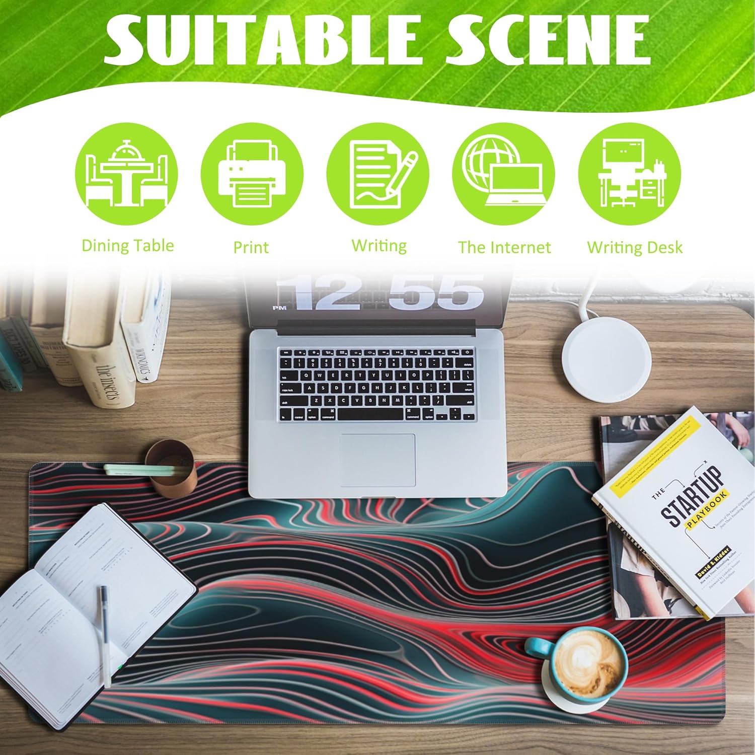 Large Gaming Mouse Pad for Desk,Japanese Night Street Restaurant Desk Mat,Anime Street Scene Desk Pad,Extended Big Computer Keyboard Mouse Pad with Non-Slip Base and Stitched Edge,31.5"x11.8" 52 817RrMorj7L. AC SL1500 - northernschoolofshiatsu.co.uk