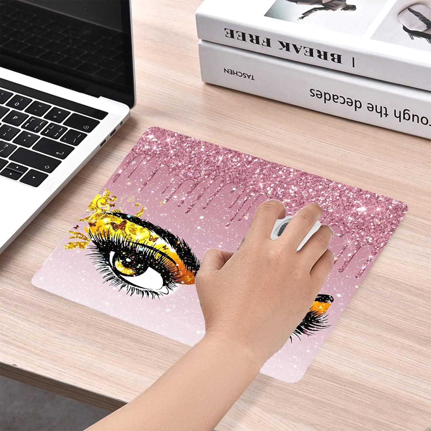 Mouse Pad Diamond Silver Glitter Sparkle Mousepad Bling Desk Accessories Gaming Bling Rubber Pads for Laptop, One Size 60 817kLkV0Z9L. AC SL1500 - northernschoolofshiatsu.co.uk