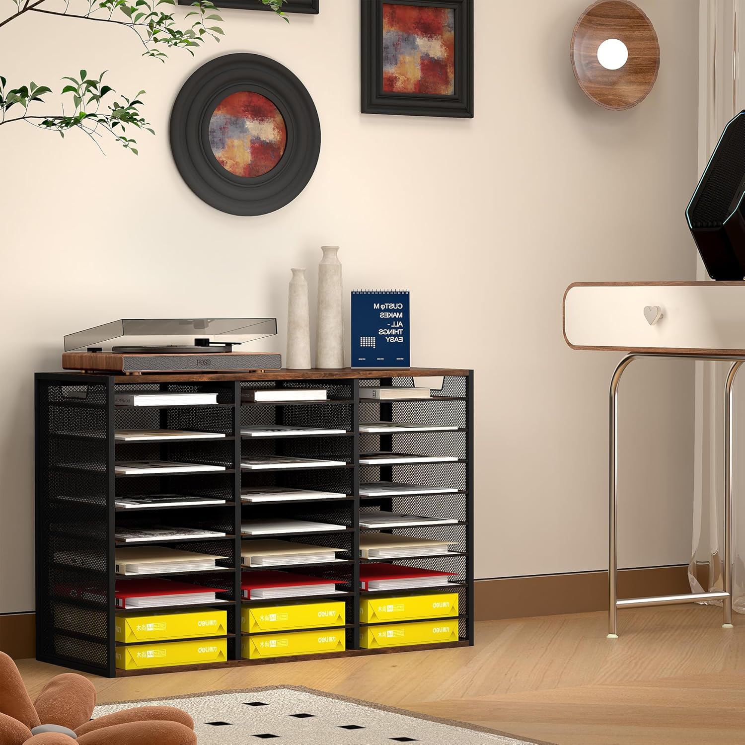 Letter Size Paper Organizer, Metal Literature Organizer, Sturdy Mail Storage Organizer, Desktop Organizer for Storage, Magazine Organizer Keep Desktop Clean, 12 Compartments, Black 31 818ffz8ebDL. AC SL1500 - northernschoolofshiatsu.co.uk