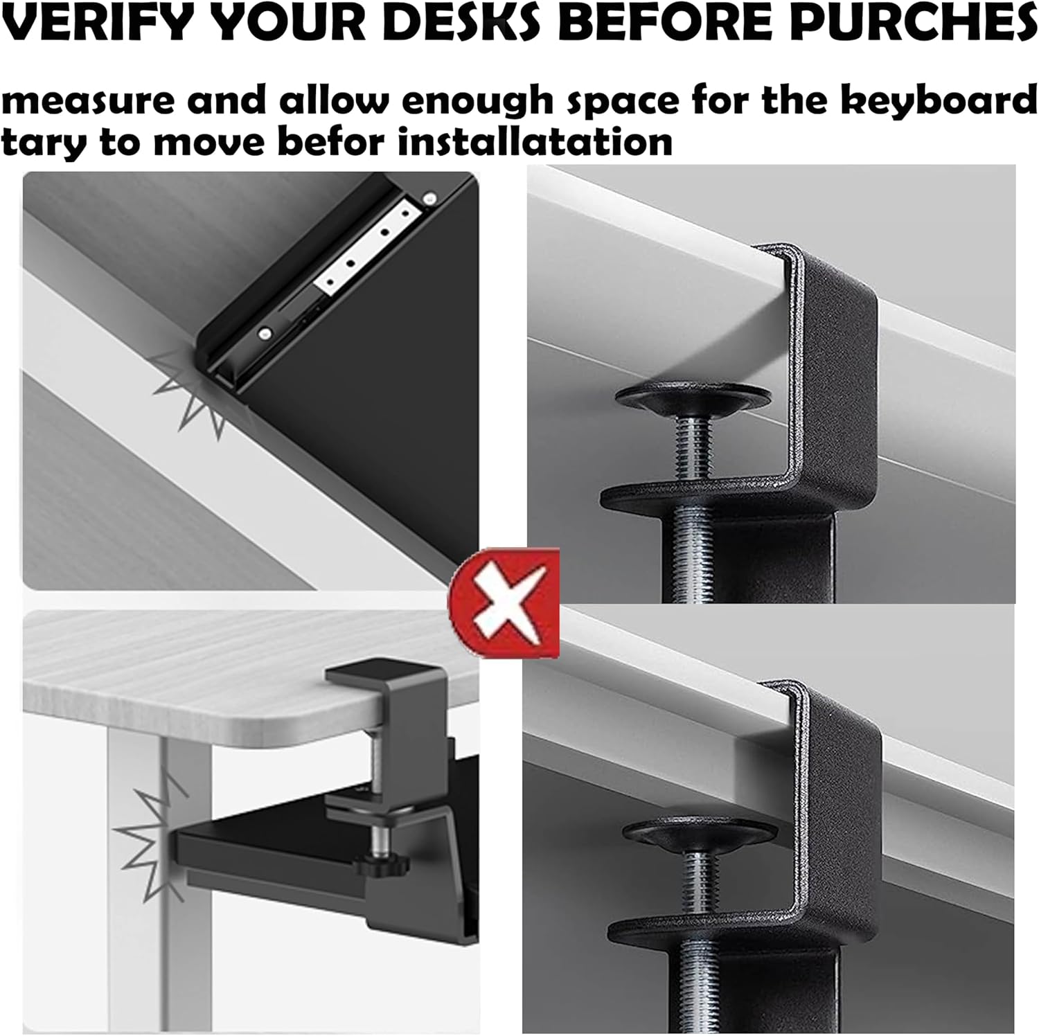 Clamp-on Rotating Computer Keyboard and Mouse Tray, Slide Out with Sturdy C-Clamp Mount,Ergonomic Typing, Black (20"x 12") 7 818qWoh 9EL. AC SL1500 - northernschoolofshiatsu.co.uk