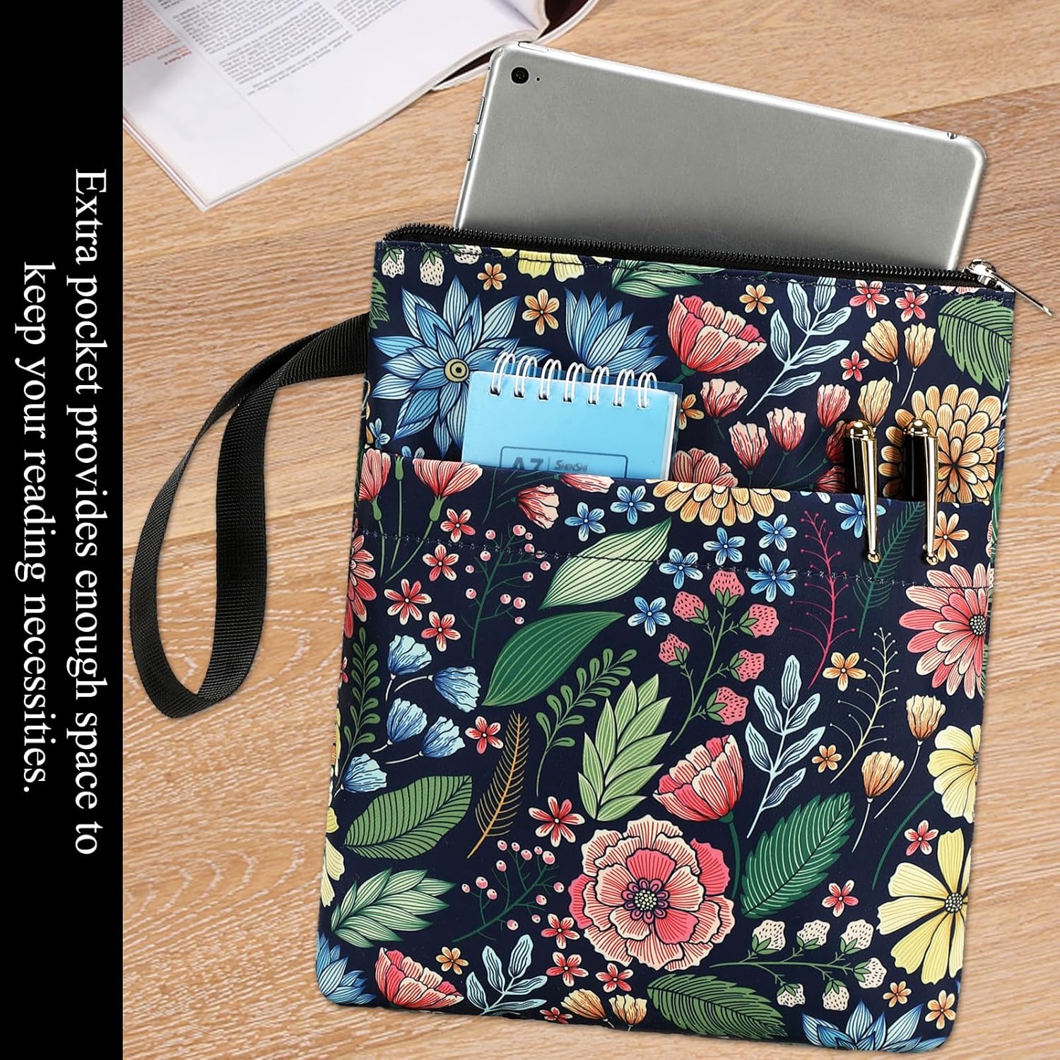 DSIUE Book Sleeve Book Lover Gifts Book Protector with Zipper, Book Covers for Paperbacks, Book Pouch with Pockets, Book Accessories,11.4 X 9 Inch 4 81900wotkmL. AC SL1500 - northernschoolofshiatsu.co.uk