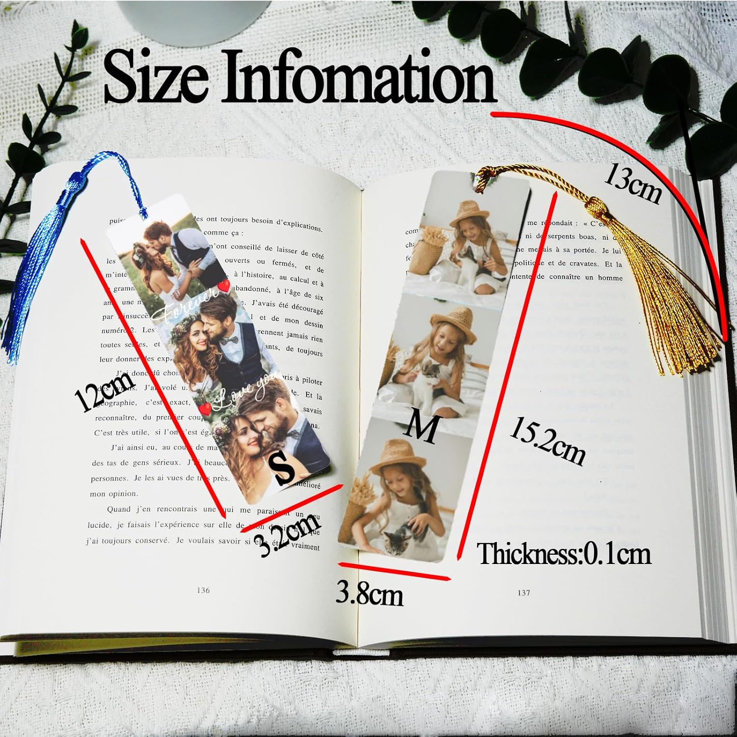 Personalized Bookmark with Photo and Text, Custom Metal Photo Bookmark with Multi-Color Tassel for Girlfriend, Boyfriend, Pet, Women, Men, Teacher, Family, Farewell Gift (3 Photos) 4 819XgPPm2UL. AC SL1500 - northernschoolofshiatsu.co.uk