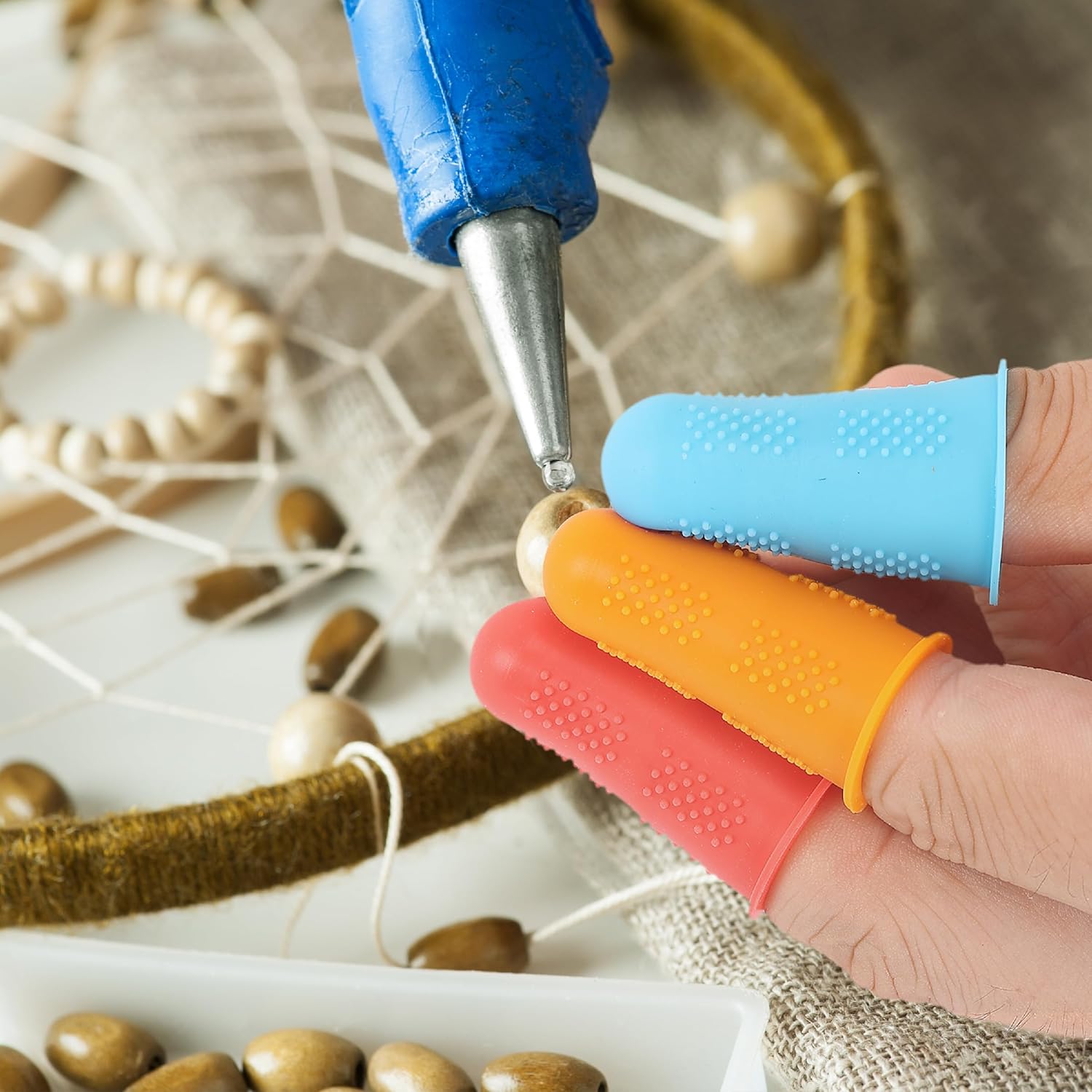 Mr. Pen- Hot Glue Gun Finger Protectors, 24 pcs, Silicone Thimble Finger Guard for Hot Glue 6 81A0A wlWrL. AC SL1500 - northernschoolofshiatsu.co.uk