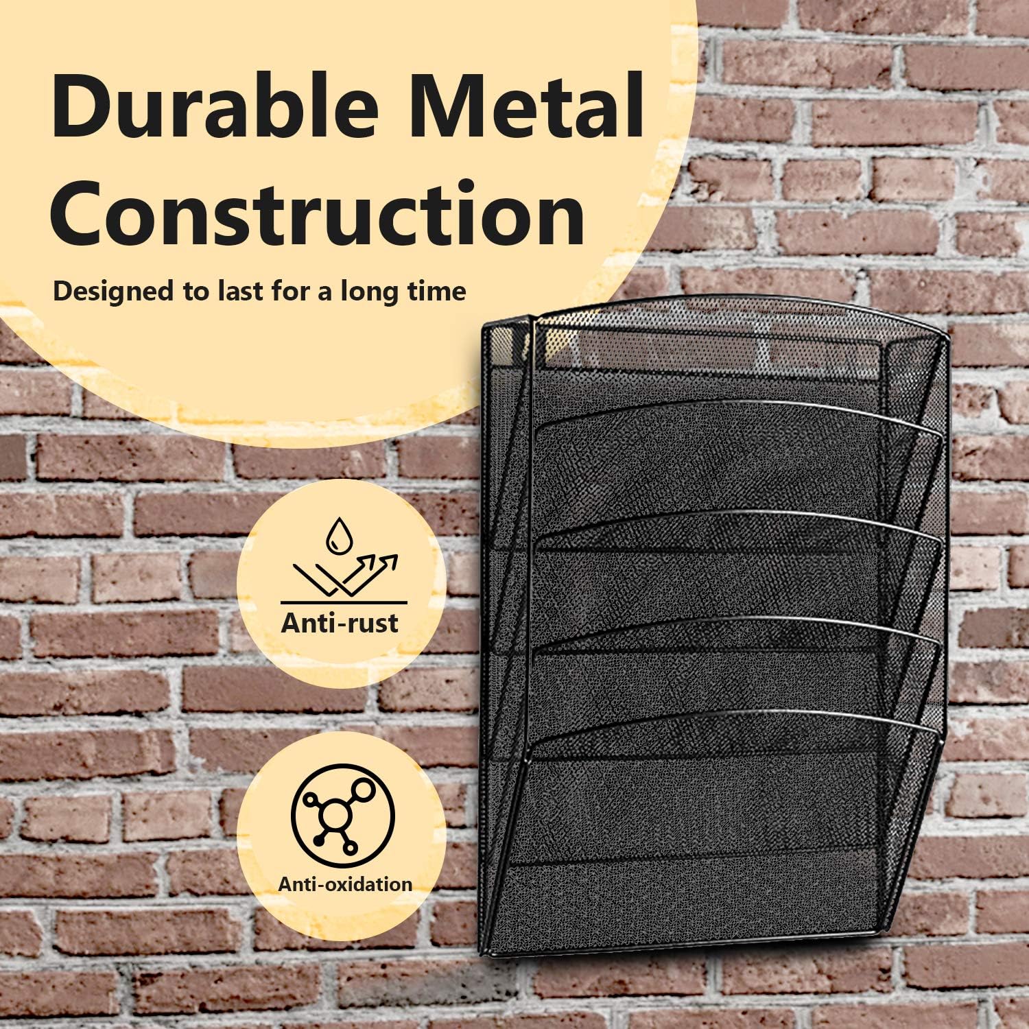 Halter Mesh Hanging File Organizer, Wall Mounted File Holder Document Magazine File Holder 5-Tier Organizer Rack for Office and Home, Black 5 81AjrMQEhmL. AC SL1500 - northernschoolofshiatsu.co.uk