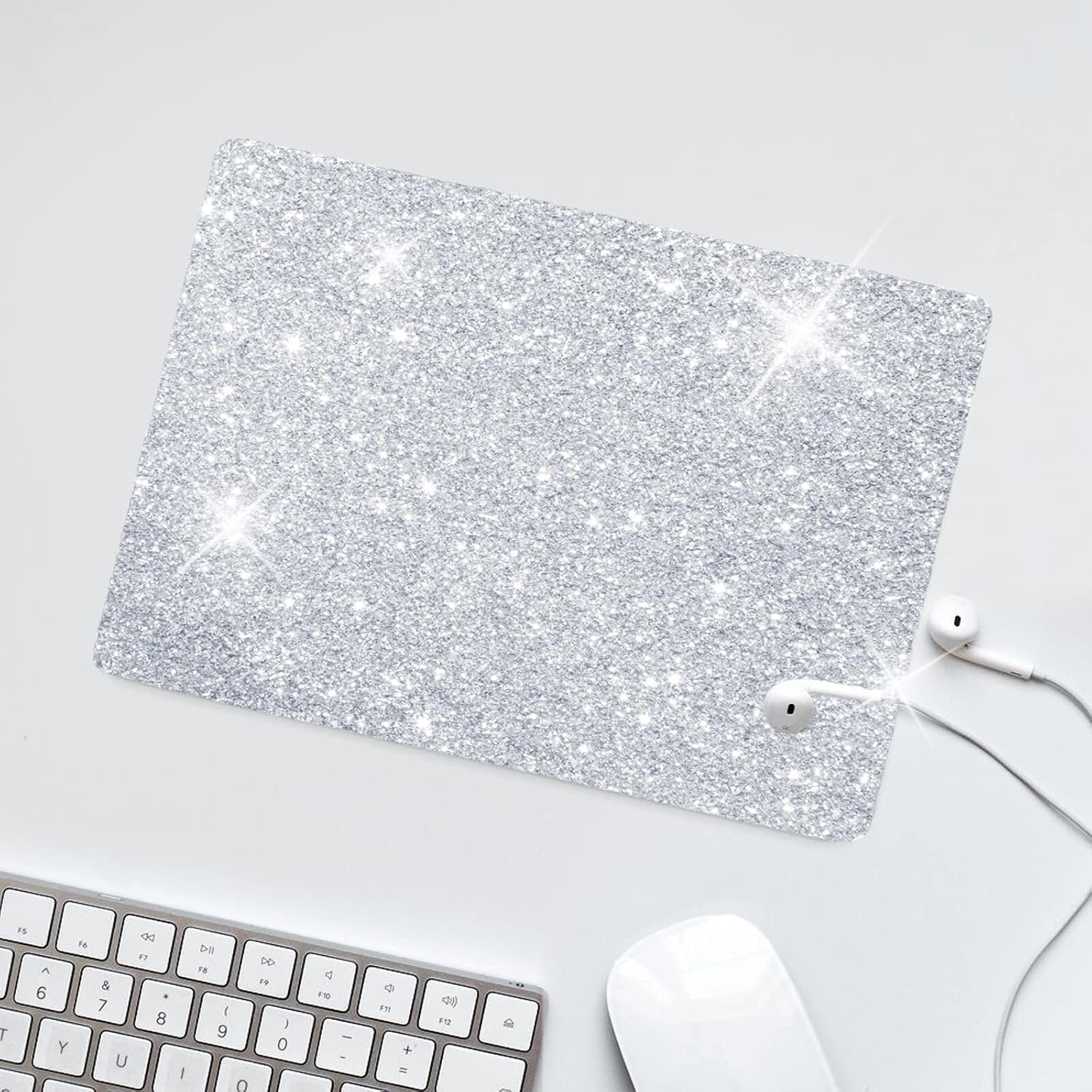 Mouse Pad Diamond Silver Glitter Sparkle Mousepad Bling Desk Accessories Gaming Bling Rubber Pads for Laptop, One Size 95 81B efkvEuL. AC SL1500 - northernschoolofshiatsu.co.uk