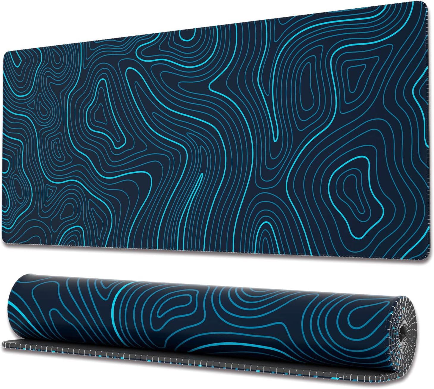 Ovenbird Large Gaming Mouse Pad with Stitched Edges, Minimalist Topographic Map Desk Mat, Extended XL Mousepad with Anti-Slip Base, Cool Desk Pad for Keyboard and Mouse, 31.5 x 11.8 in, White 11 81BhXdsFNHL. AC SL1500 - northernschoolofshiatsu.co.uk