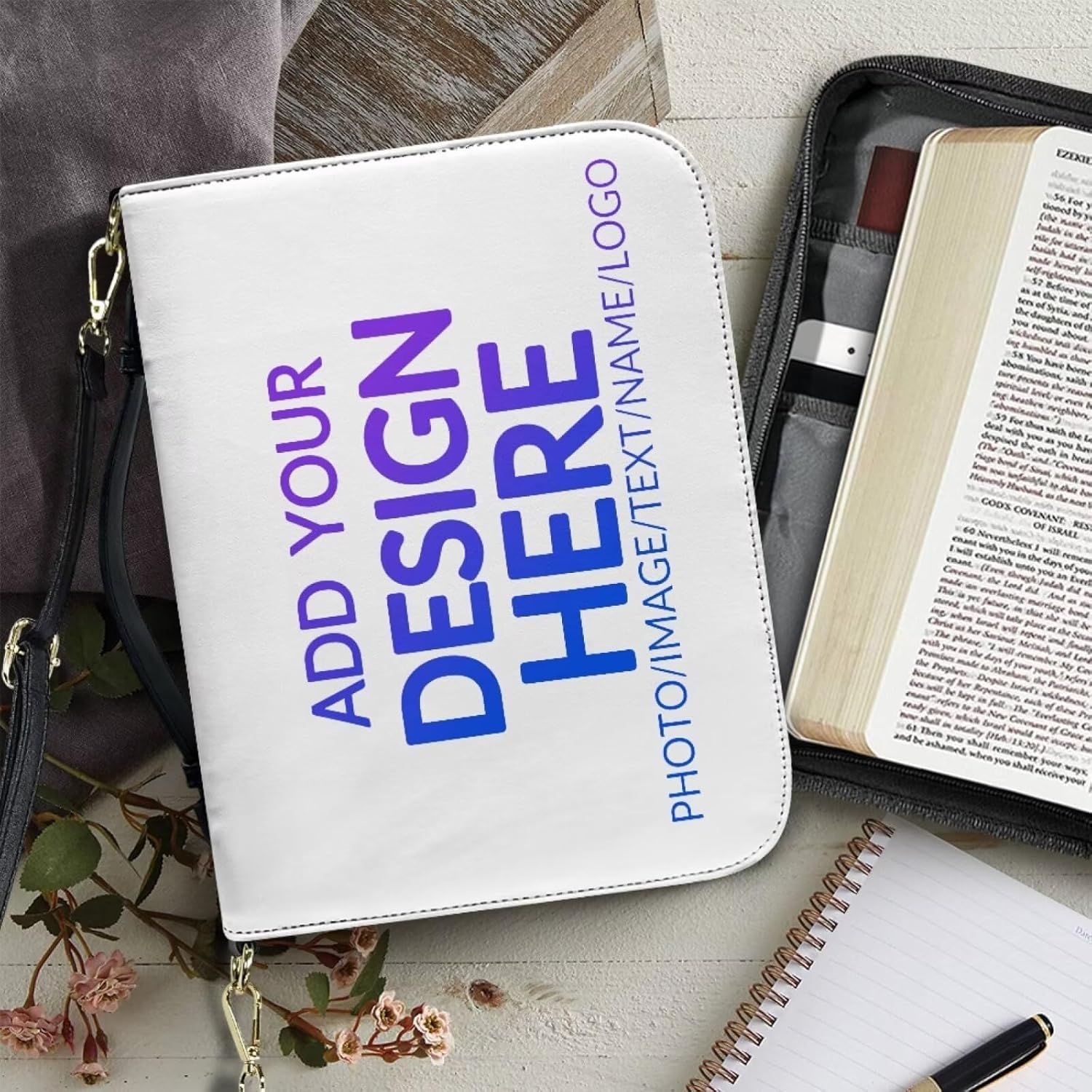 Custom Personalized PU Leather Bible Cover Case for Women,Customized Bible Cases Bible Tote Bag Bible Carrying Case Bible Carrier with Detachable Shoulder Strap,2XL 12 81CzpcV+uyL. AC SL1500 - northernschoolofshiatsu.co.uk
