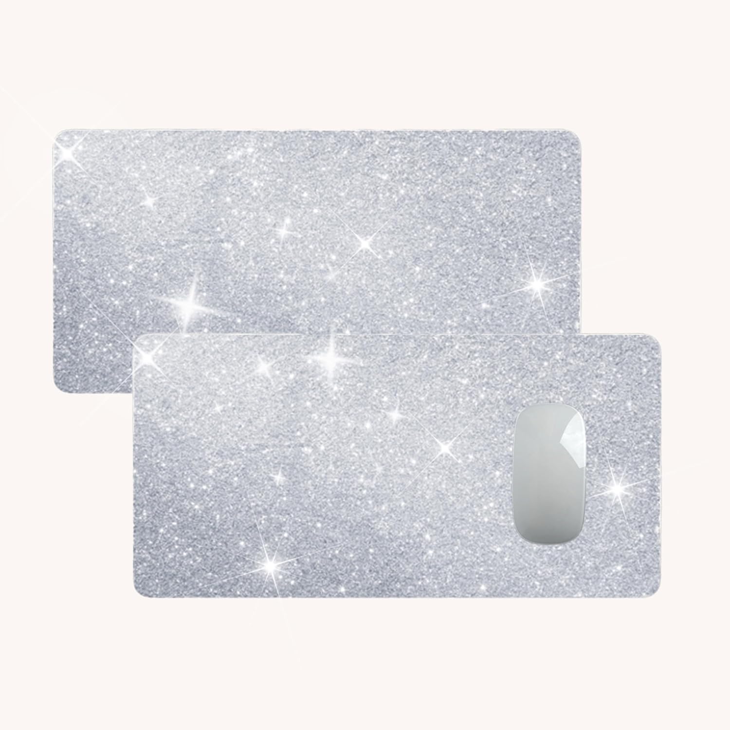 Mouse Pad Diamond Silver Glitter Sparkle Mousepad Bling Desk Accessories Gaming Bling Rubber Pads for Laptop, One Size 32 81D4LiM2lXL. AC SL1500 - northernschoolofshiatsu.co.uk