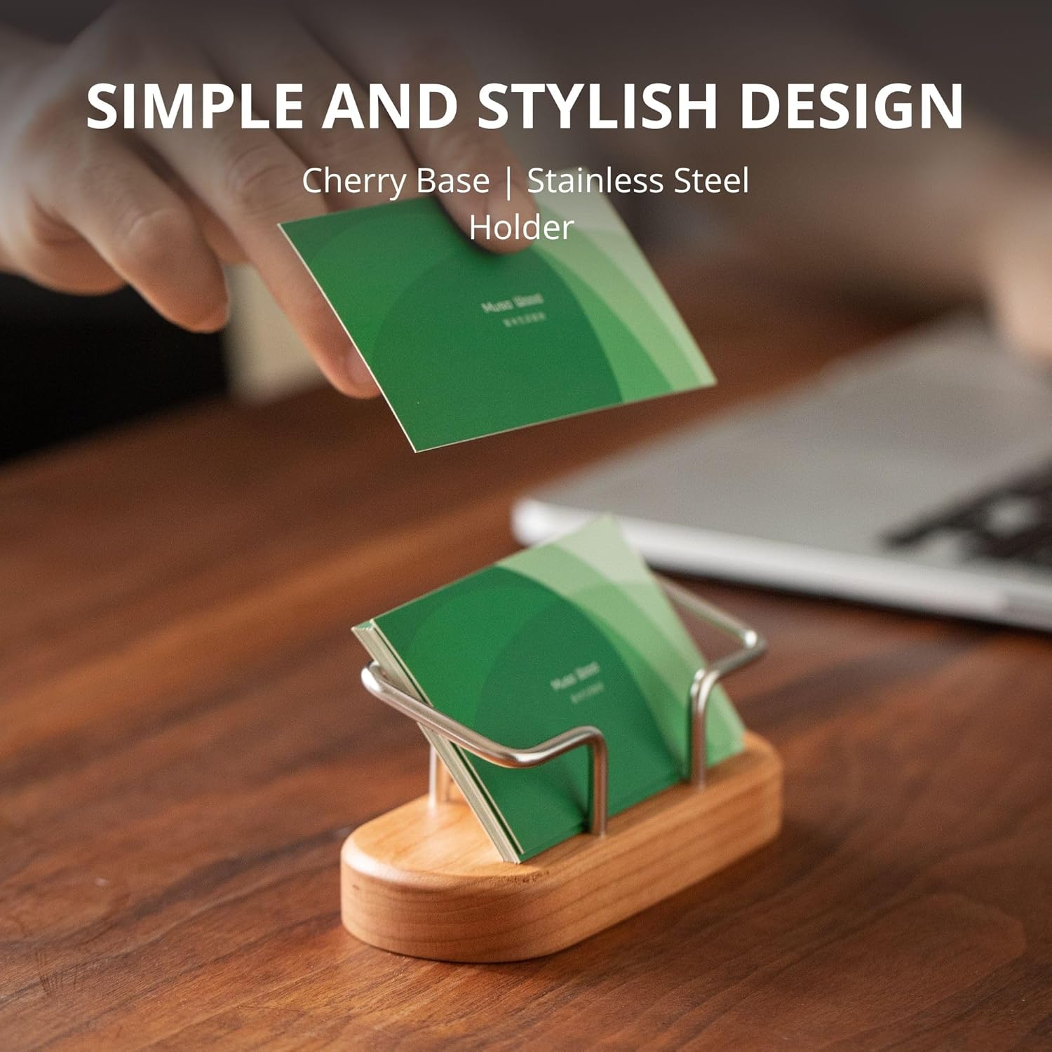 muso wood Business Card Holder for Desk, Wooden Creative Business Card Display for Desk, Wood Business Card Stand for Office, Tabletop (Cherry 1pack) 2 81DHgSYwA0L. AC SL1500 - northernschoolofshiatsu.co.uk