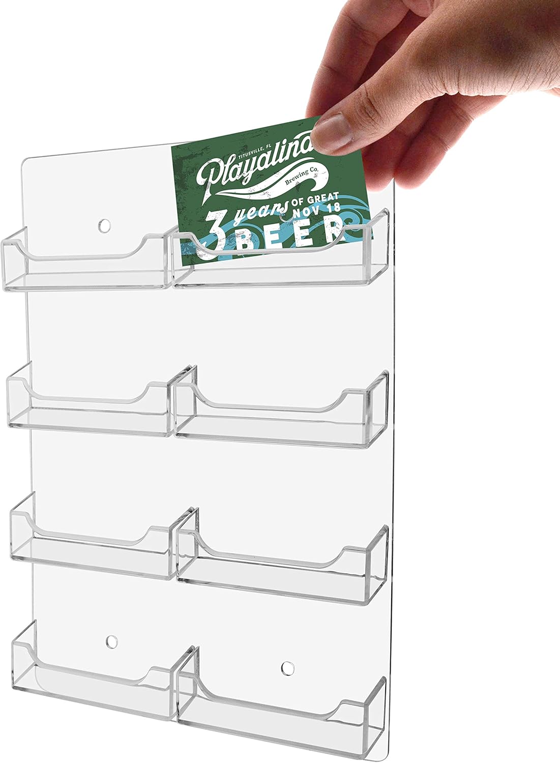 Marketing Holders Wall Business Card Holder with Hanging Hardware for 3.5" x 2" Gift Cards Clear Acrylic 4 Slot Display for Retail Stores and Tradeshows and Expos 33 81DYUMMzodL. AC SL1500 - northernschoolofshiatsu.co.uk