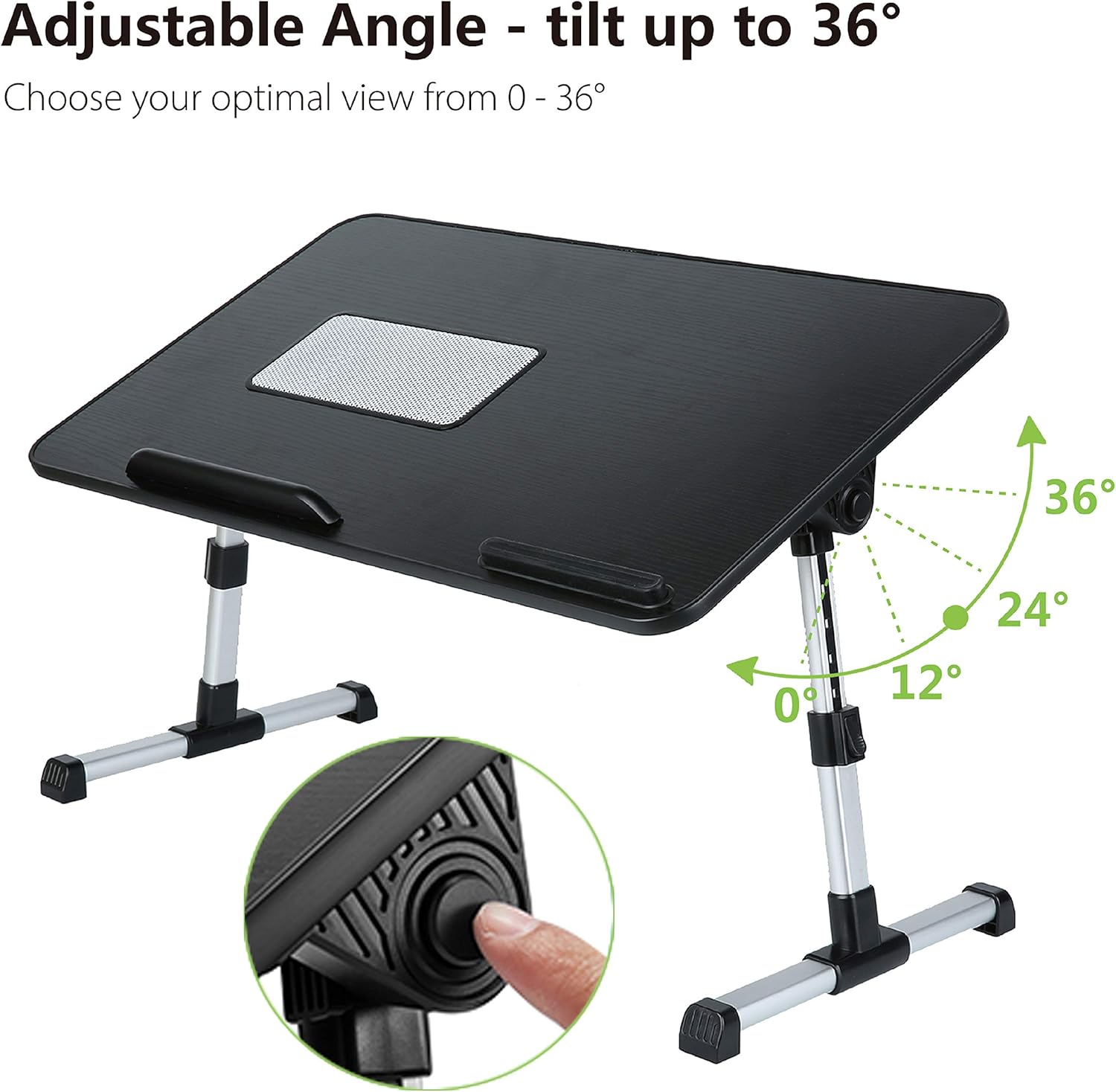 Lap Desk - Adjustable Laptop Table with Cooling Fan for Office, Home, & Travel 9 81DkRr98oPL. AC SL1500 - northernschoolofshiatsu.co.uk