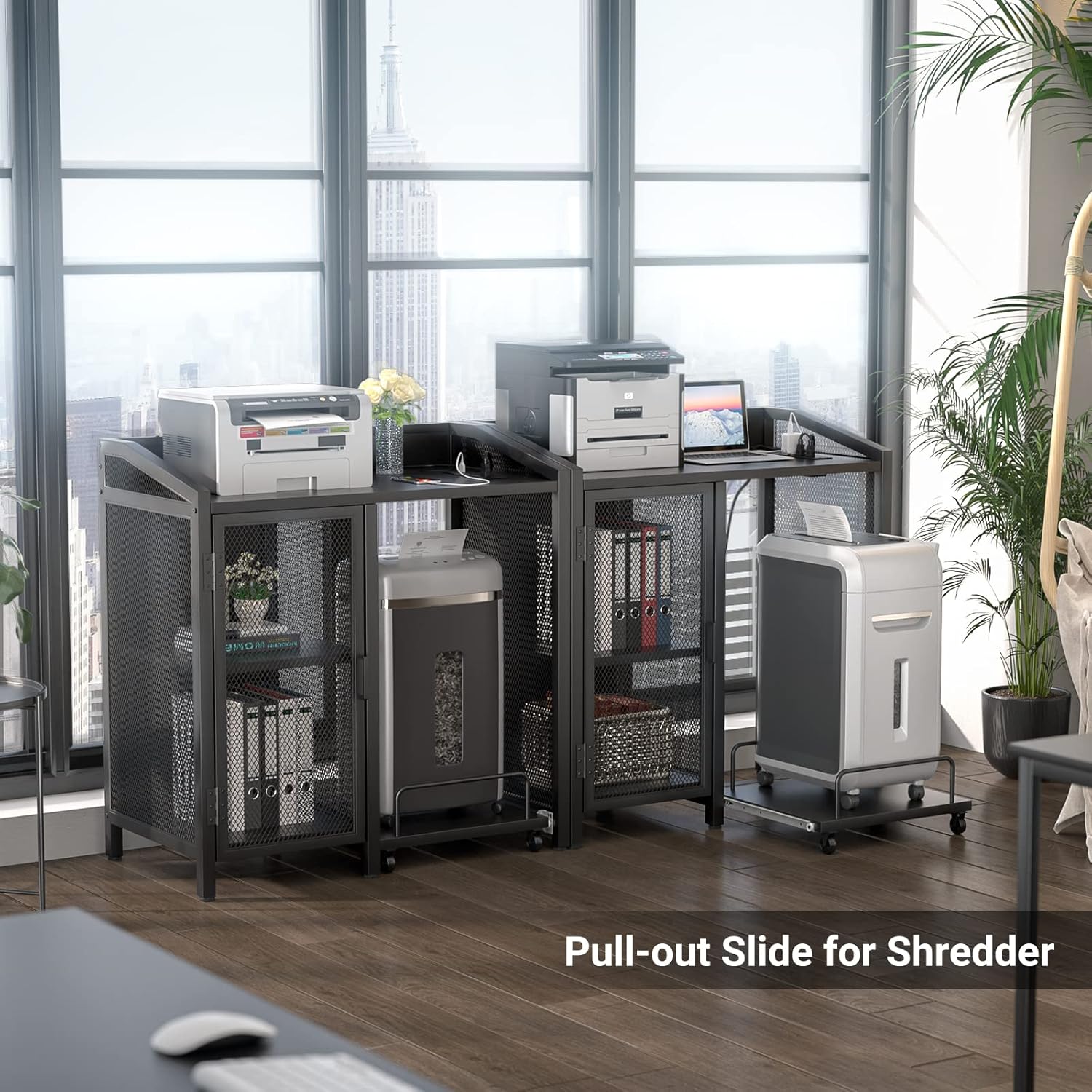 Unikito File Cabinet with Paper Shredder Stand On Wheel, Modern Vertical Filing Cabinet with Socket and USB Charging Port, Large Printer Stand with Adjustable Storage Shelf Rack for Home Office, Black 7 81DlI8IVjYL. AC SL1500 - northernschoolofshiatsu.co.uk