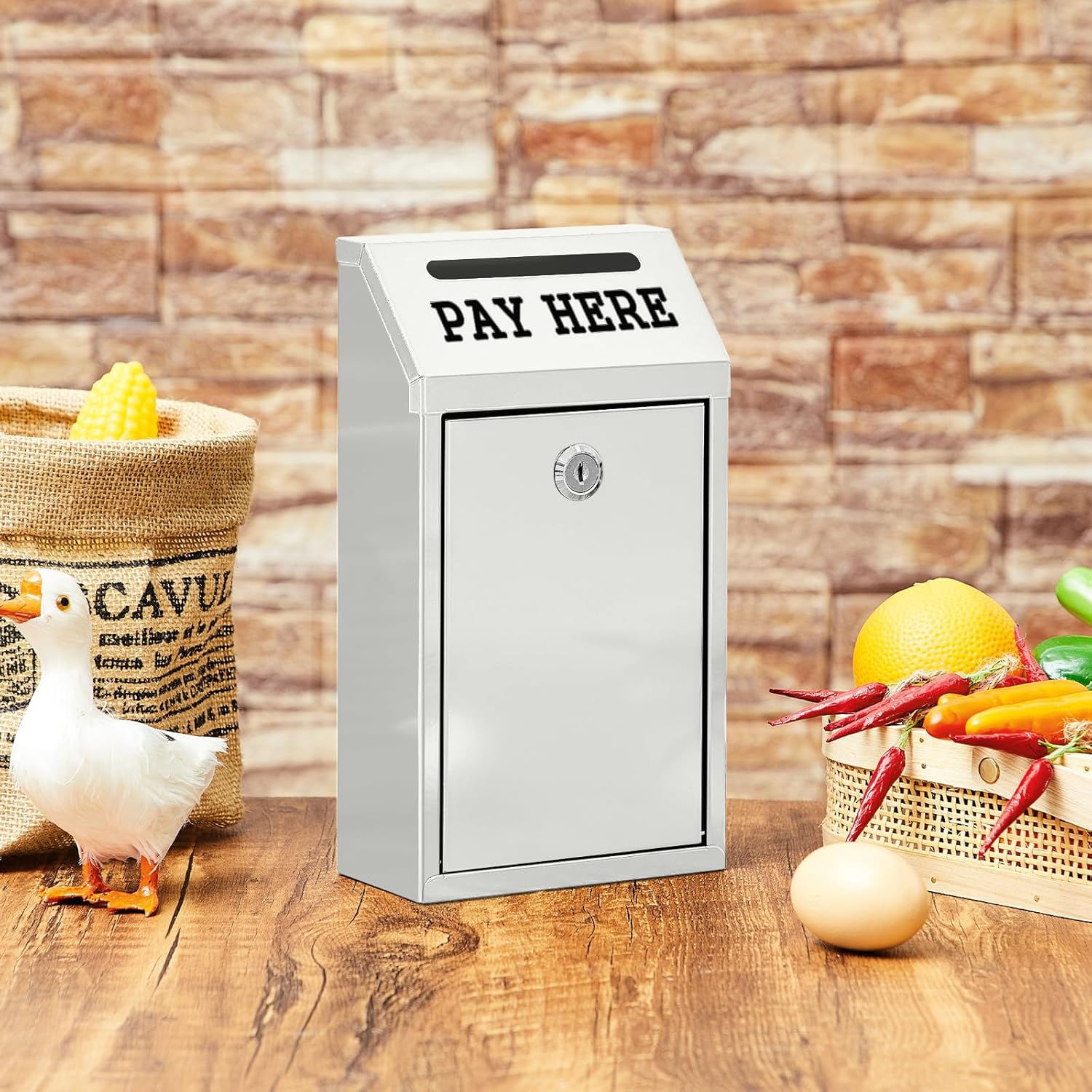 Safe Cash Box Money Collection Metal Donation Box with Lock Wall Mount Pre Drilled Mailbox Delivery Ballot for Home Office Outdoor Self Serve Stand(Black,10.2 x 5.7 x 2.8 Inch) 52 81EOgUy3Z4L. AC SL1500 - northernschoolofshiatsu.co.uk