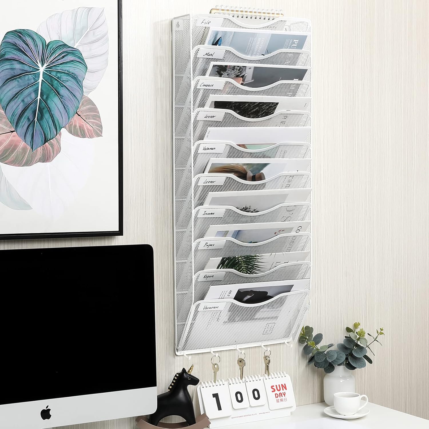 EasyPAG Wall File Holder 5 Pocket Mesh Hanging Wall Organizer Vertical Hanging File Folder Holder Magazine Rack with Nametag Label for Mail Paper Organization,Black 123 81ESuTWMGIS. AC SL1500 - northernschoolofshiatsu.co.uk