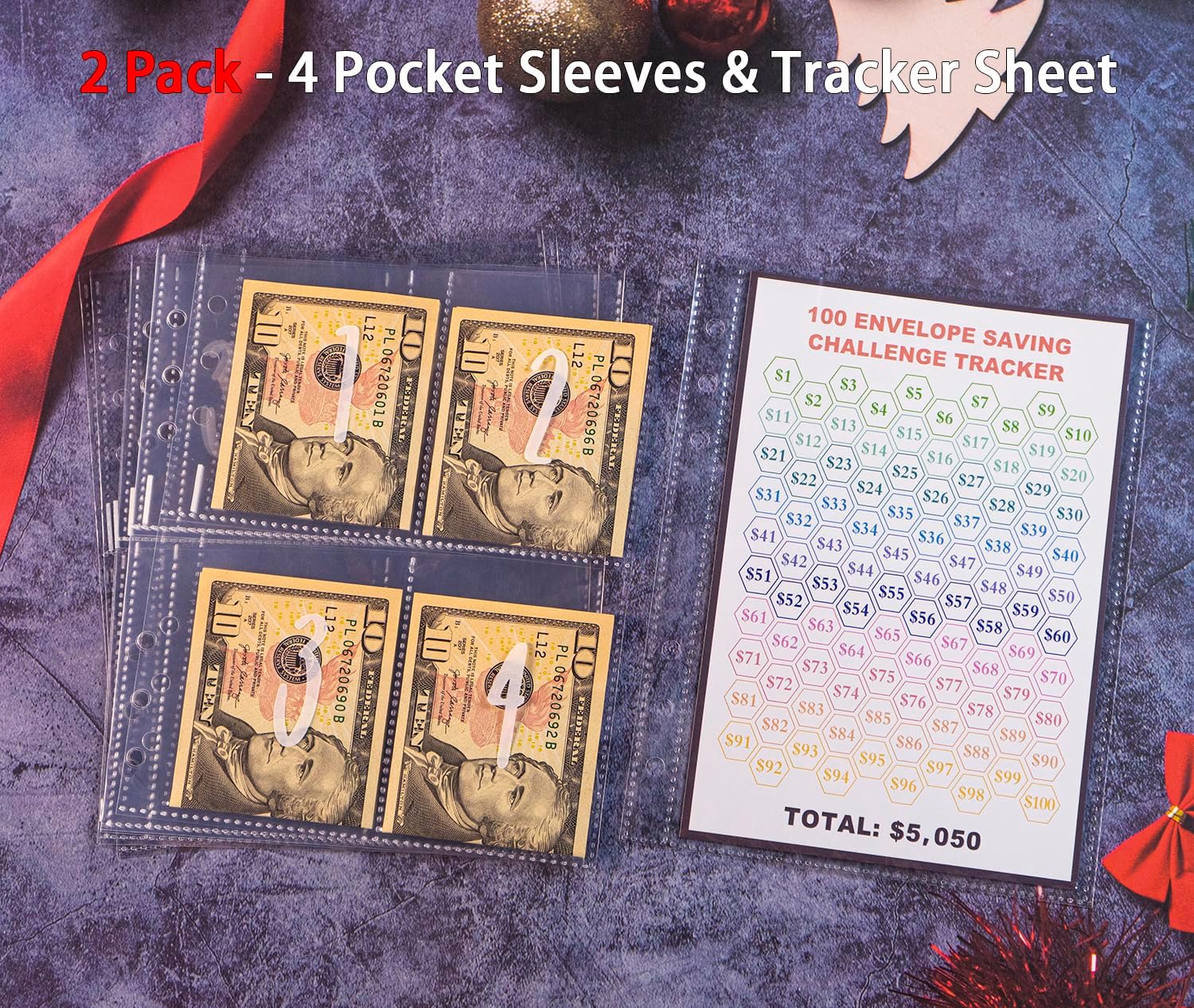 25 Pcs 4 Pocket 100 Envelopes Money Saving Challenge Sleeves and Tracker Sheet Protector, Fit for 6 Ring A5 Binder, Pre-Printed 1~100 Numbers Money Pockets Refill Pages,Top Loading Currency Pages 2 81EXqsXY45L. AC SL1500 - northernschoolofshiatsu.co.uk