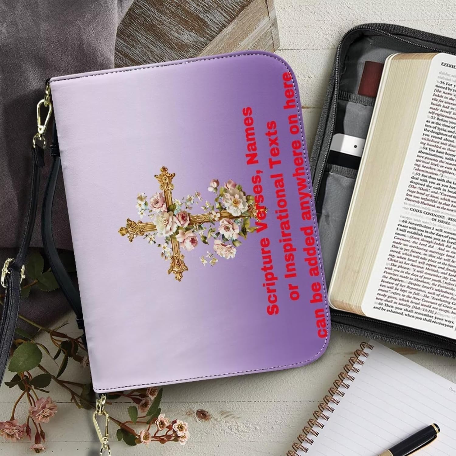 Custom Personalized PU Leather Bible Cover Case for Women,Customized Bible Cases Bible Tote Bag Bible Carrying Case Bible Carrier with Detachable Shoulder Strap,2XL 55 81FLPmXLS7L. AC SL1500 - northernschoolofshiatsu.co.uk