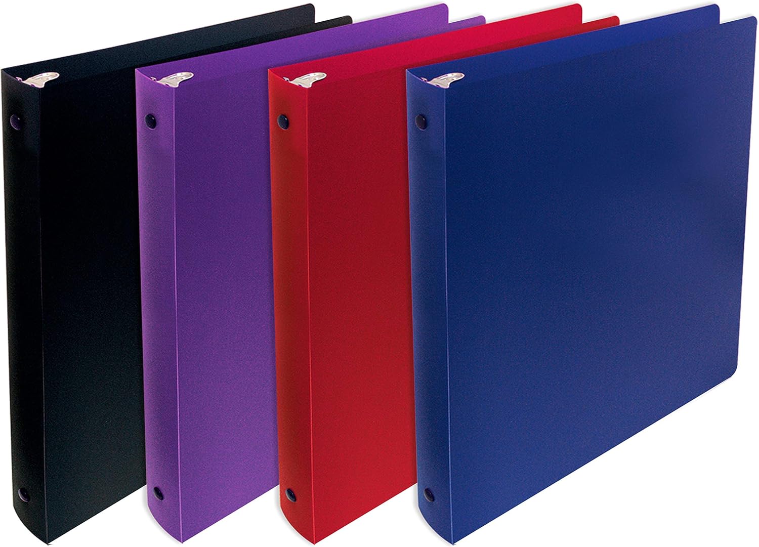 Better Office Products Flexible 3 Ring Poly Binder with Pocket, 1 Inch, Letter Size, 4 Pack-Red, Blue, Purple, and Black 1 81FYfUwrqJL. AC SL1500 - northernschoolofshiatsu.co.uk