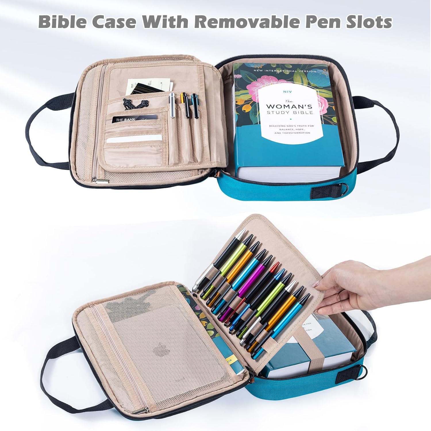 Large Bible Cover for Men - Bible Cover Case for Women - Bible Carrying Case - Bible Bag Bible Carrier with Pockets for Bible Tabs,Bible Study Supplies -Book Cover Protector for Book Lovers 17 81G tei+0sL. AC SL1500 - northernschoolofshiatsu.co.uk