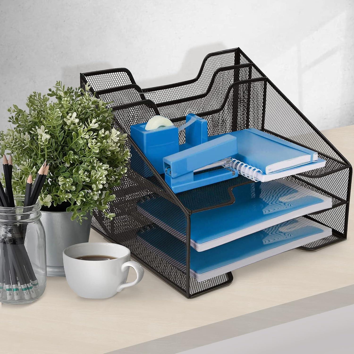 Halter Steel Mesh 5 Compartment Mesh Organizer Black 3 81G1JKwK+HL. AC SL1500 - northernschoolofshiatsu.co.uk