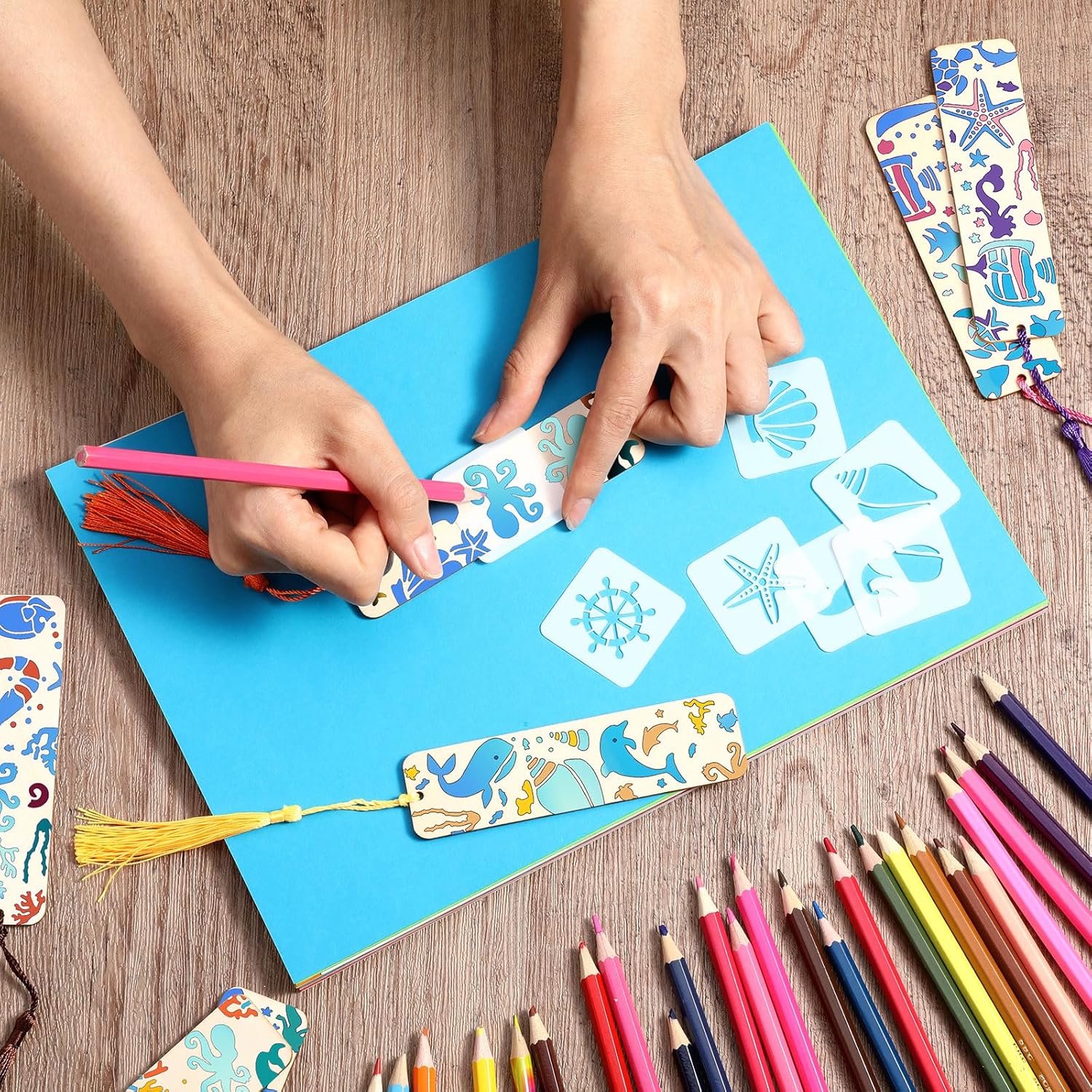 36 Sets DIY Wood Bookmarks Blank Kit Includes 36 Unfinished Blank Bookmarks 36 Tassels 20 Templates for Teachers Students Vbs Vacation Bible School Activities(Flower,1.26 x 4.72 x 0.08 Inches) 10 81GvOelgMvL. AC SL1500 - northernschoolofshiatsu.co.uk