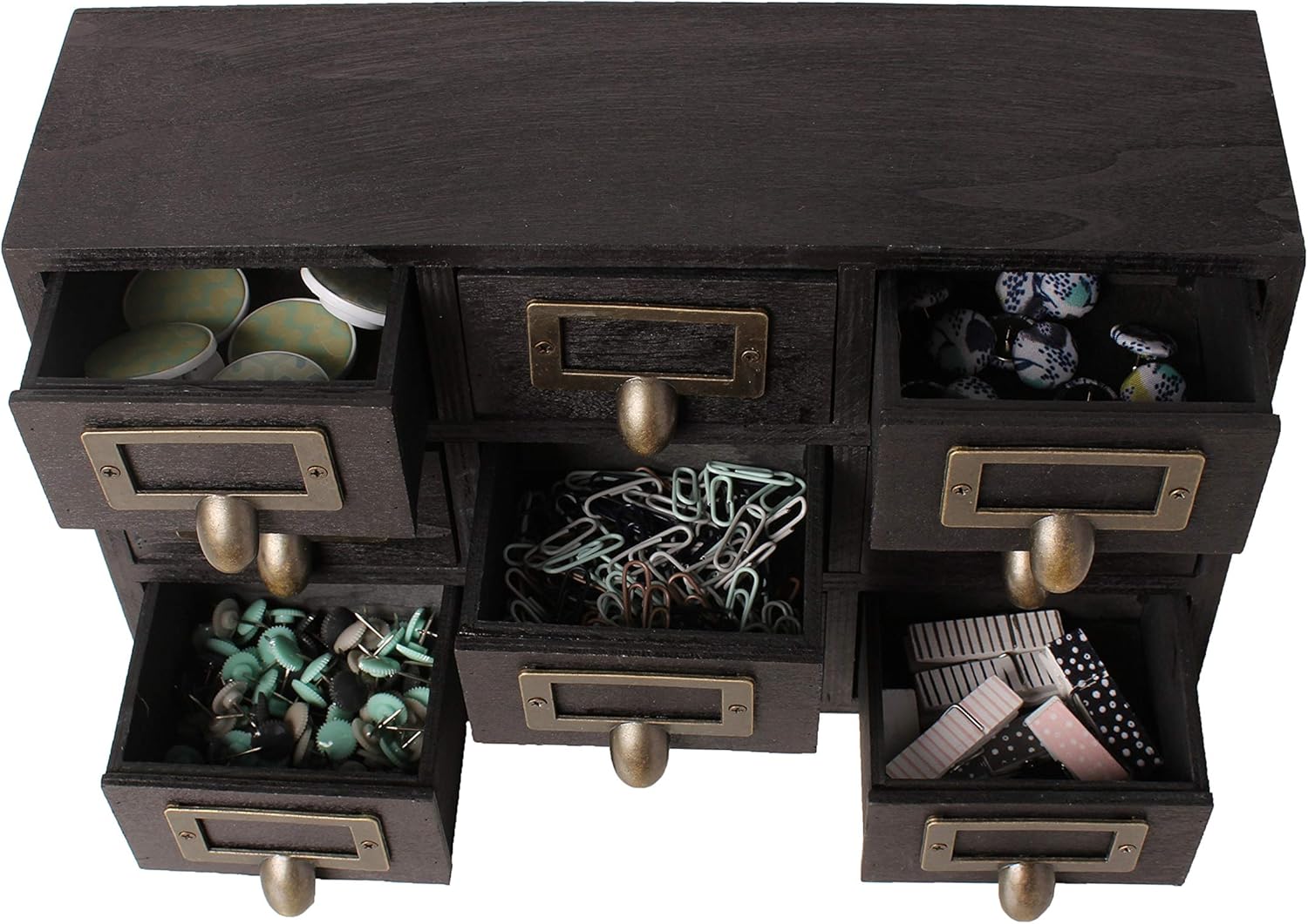 Kate and Laurel Apothecary Wood Desk Drawer Set, 9 Drawers, Rustic Brown 9 81HLOjgF67L. AC SL1500 - northernschoolofshiatsu.co.uk