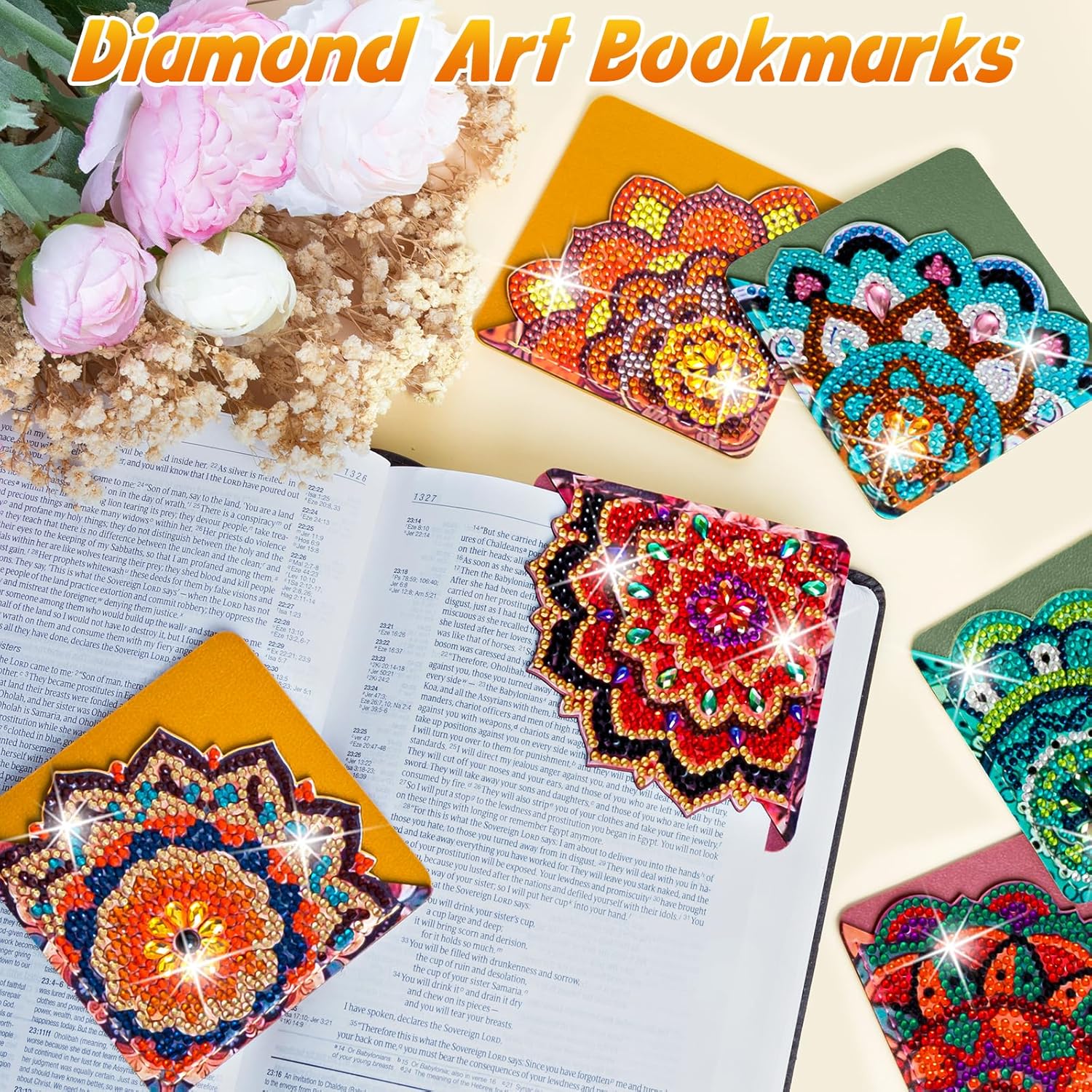 4 pcs Diamond Painting Bookmarks, DIY Diamond Art Kits for Adults, Book Corner - Protecting Bookmark Craft Supplies Kits for Book Lovers(Mandala) 5 81HPfVrbGbL. AC SL1500 - northernschoolofshiatsu.co.uk
