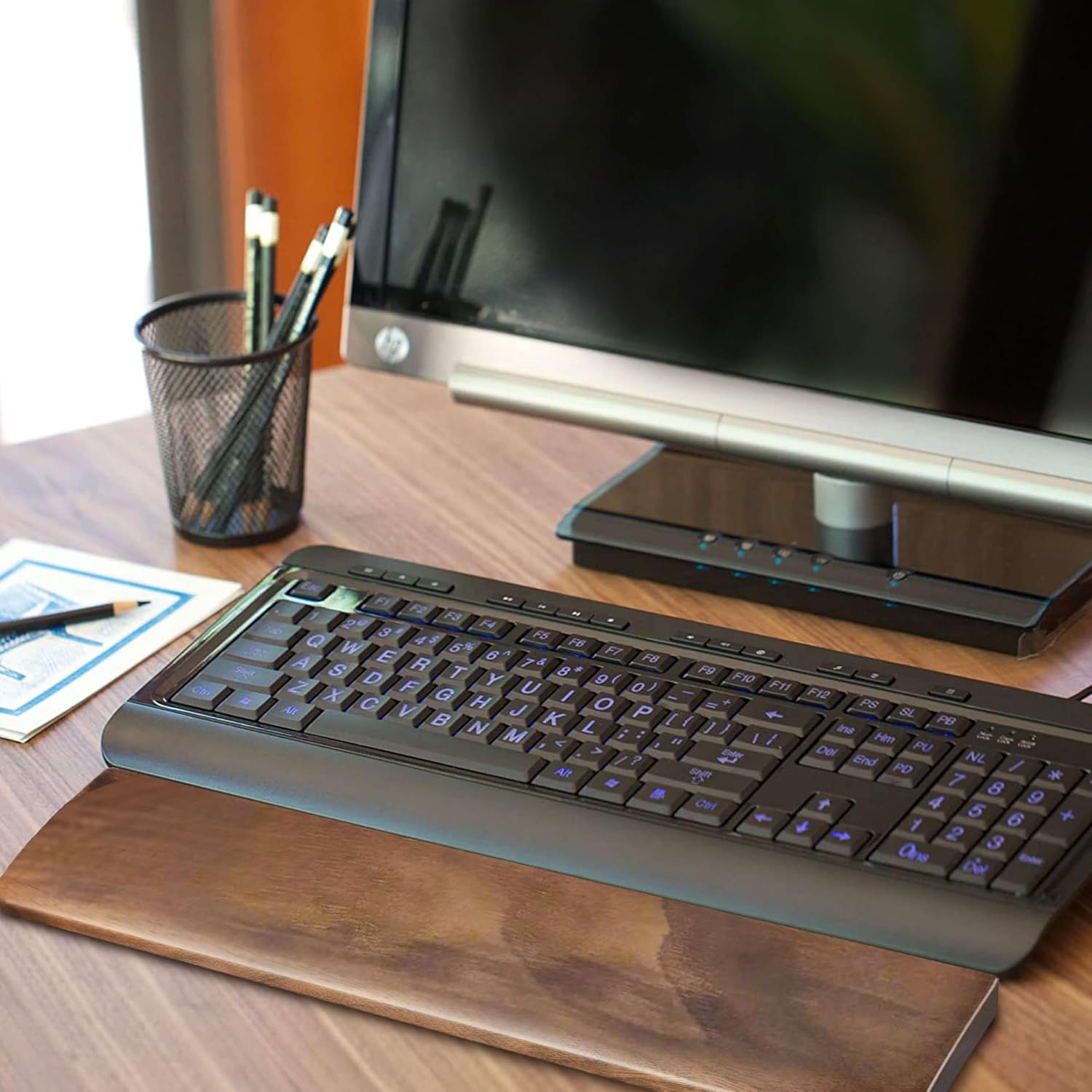 Mekass Wooden TKL Wrist Rest for Computer Keyboard, Walnut Wood Ergonomic Wrist Support Pad, Anti-Slip Mechanical Keyboard Palm Arm Hand Rest for Wrists Pain Home Office Gaming Typing (14.2in) 9 81HqbCIRZnL. AC SL1500 - northernschoolofshiatsu.co.uk