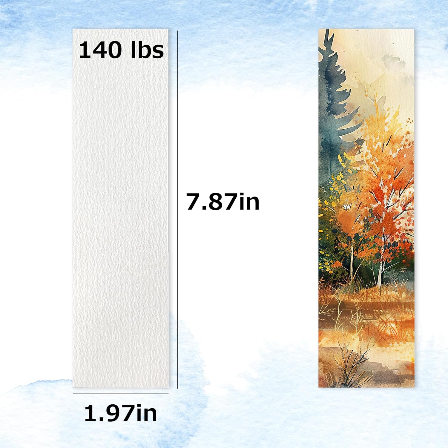 30 PCS Watercolor Paper Blank Bookmarks 1.9" x 7.8", White 140lb Heavyweight Watercolor Paper Cards Bulk for Kids Student Wet,Dry & Mixed Media 2 81HrN4NTKyL. AC SL1500 - northernschoolofshiatsu.co.uk