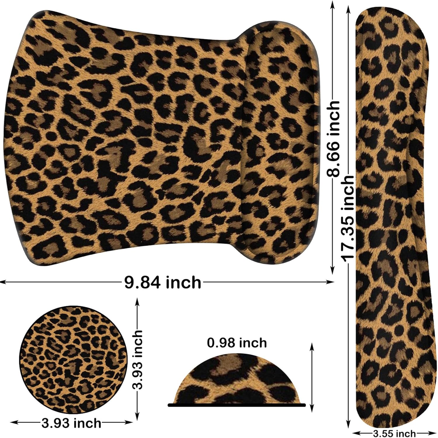Ergonomic Mouse Pad, Mouse Wrist Rest Pad + Keyboard Wrist Rest Pad + Coaster, Made of Memory Foam, Easy to Use and Relieve Wrist Pain, Computer, Games, Office, Home - Leopard Print 7 81I+Yc27YkL. AC SL1500 - northernschoolofshiatsu.co.uk