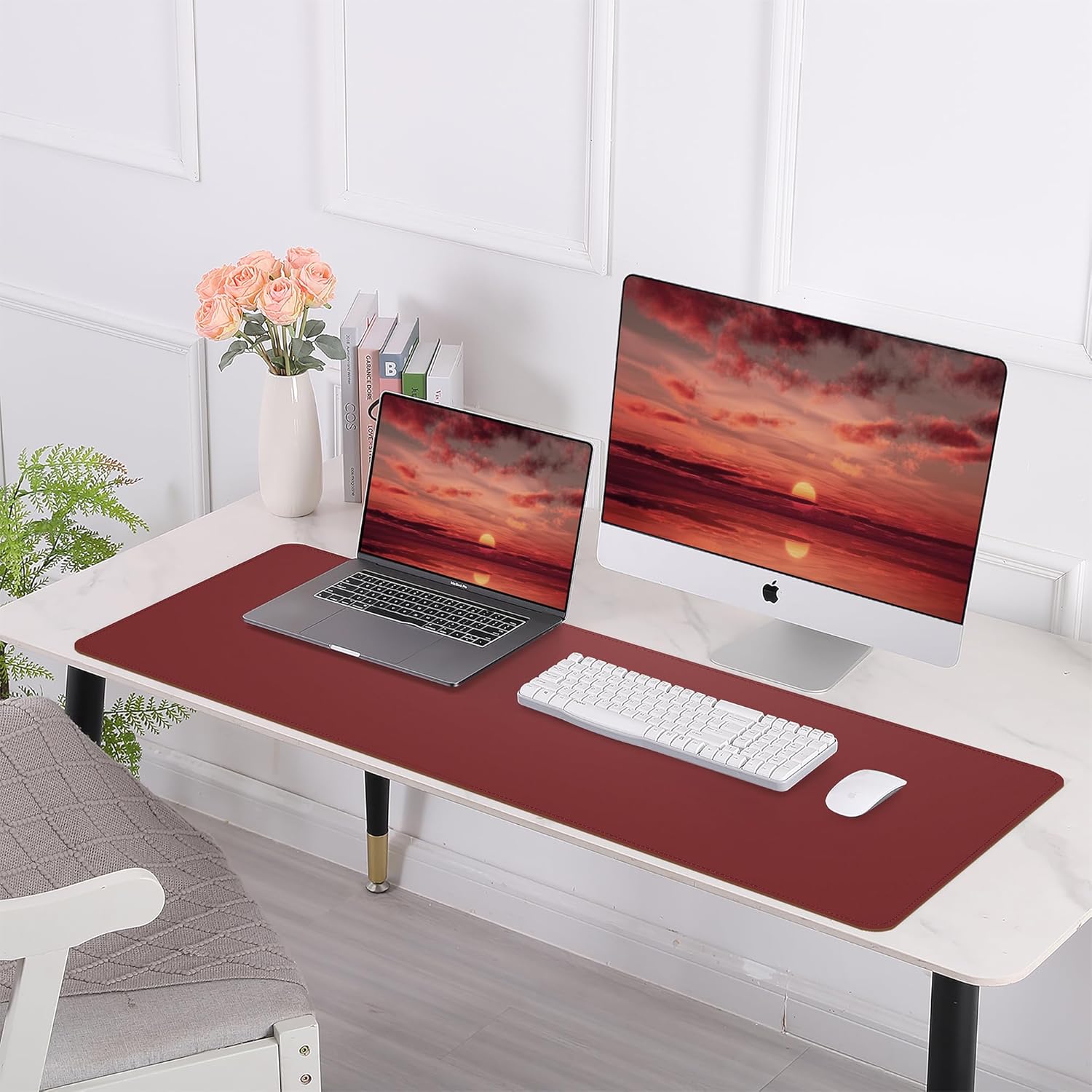 Large Desk Mat 47.2" x 17" Leather Desk Pad Protector with Natural Cork & PU Leather, Non-Slip Office Desk Mat, Large Mouse Pad, Waterproof Desk Blotter pad for Office&Home(Black) 11 81I6SgRjjEL. AC SL1500 - northernschoolofshiatsu.co.uk