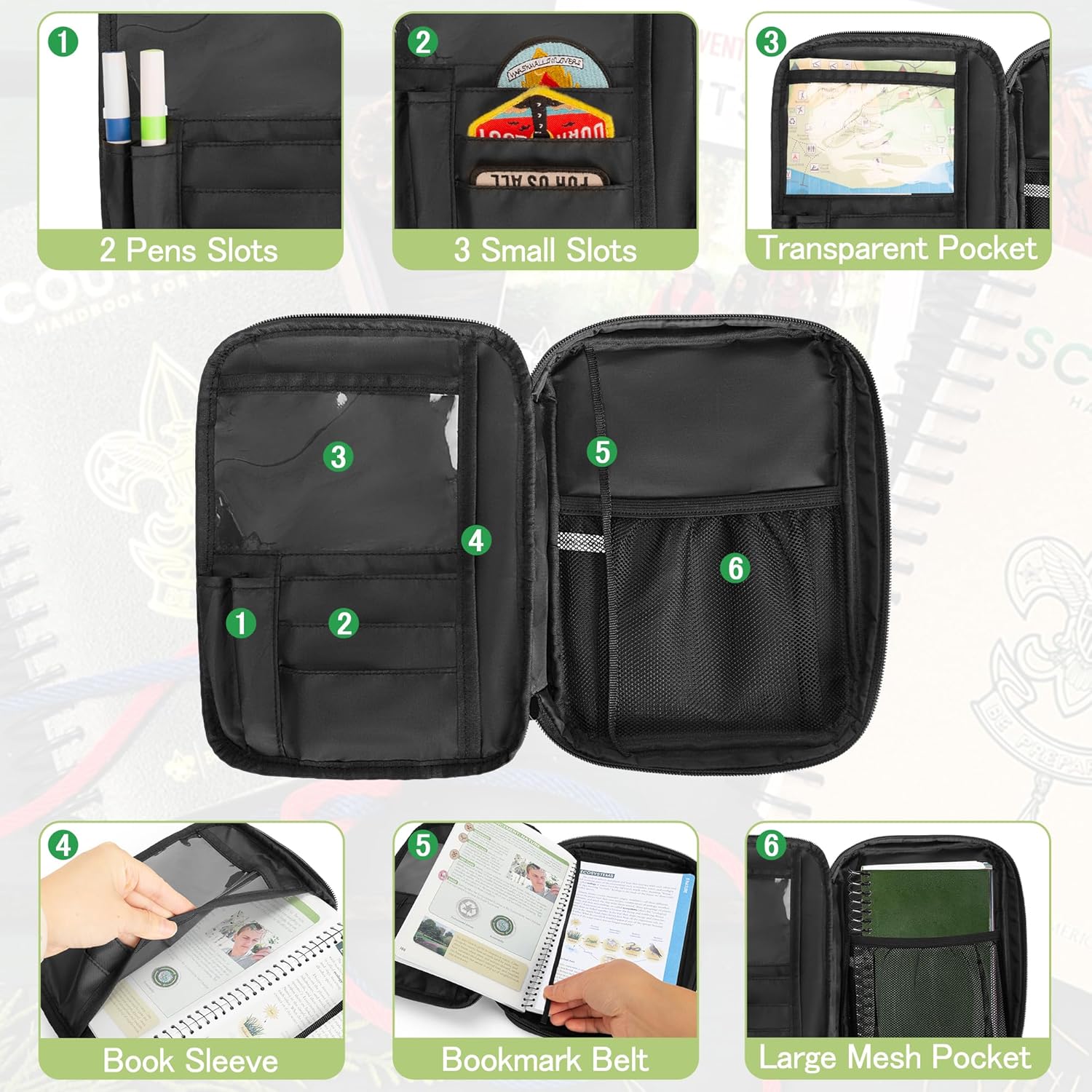 Damero Handbook Cover Compatible with BoyScouts Handbook, Book Sleeve Protector for BoyScouts Manuals 3 81ITeoLJkyL. AC SL1500 - northernschoolofshiatsu.co.uk