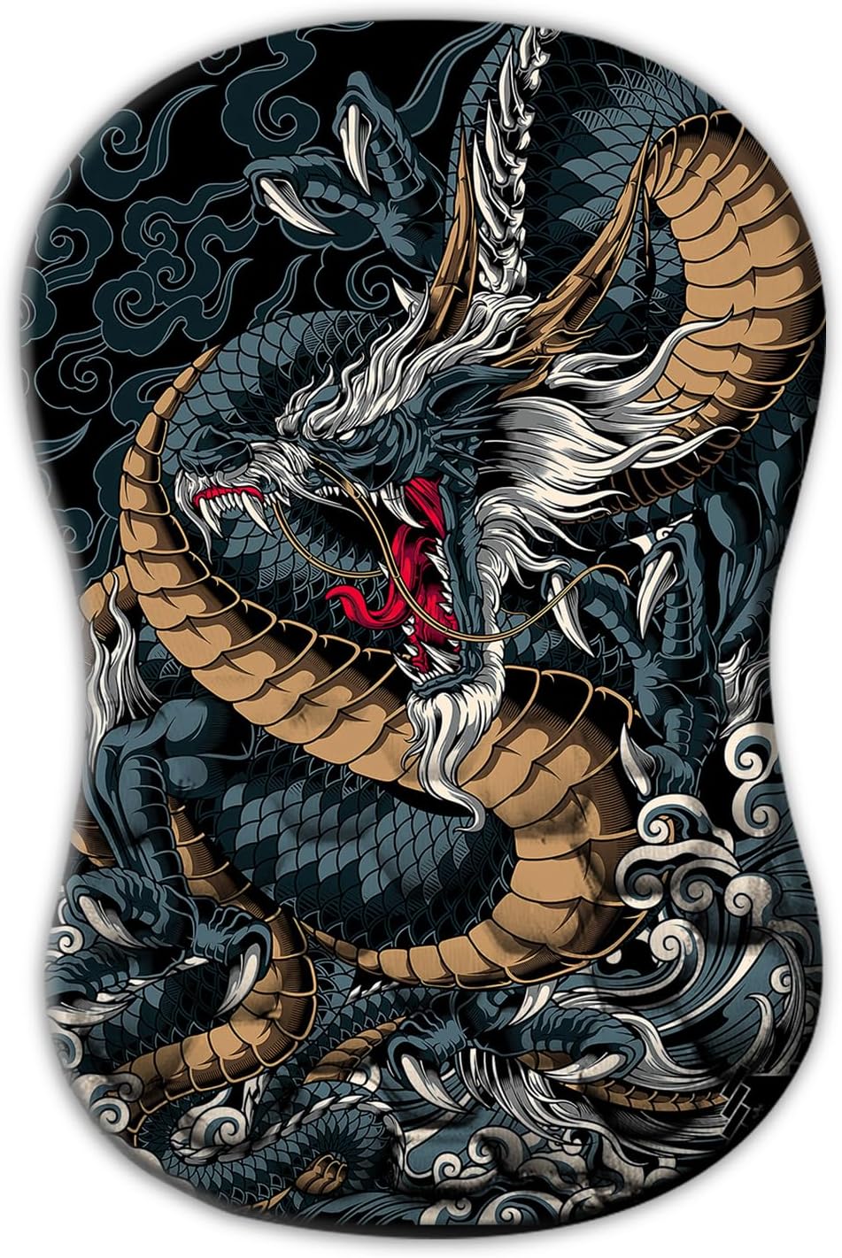 Dragon Mouse Pad with Wrist Rest, Black Ergonomic Mouse Pad Wrist Support, Non-Slip Soft with Massage Design Computer Keboard Pc Mousepad for Office and Gaming(Wrist04) 1 81Iasg2EqAL. AC SL1500 - northernschoolofshiatsu.co.uk