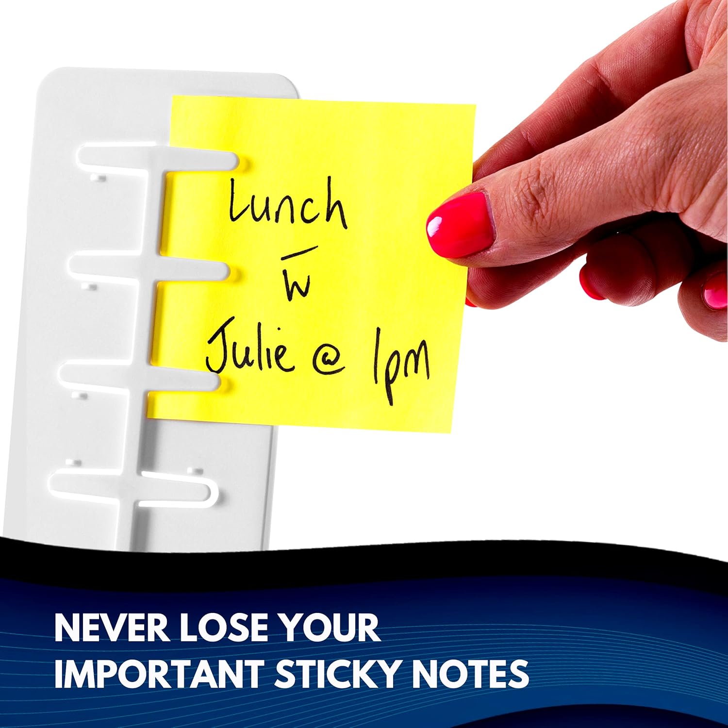 Note Tower Desktop Pro Dual Document Holder for Typing | Compact 2 Page Paper Holder Stand for Desk | Document Stand Holds Copy Paper, Photos & Post Notes | Dispenser includes 3x3 Sticky Notes | White 8 - northernschoolofshiatsu.co.uk