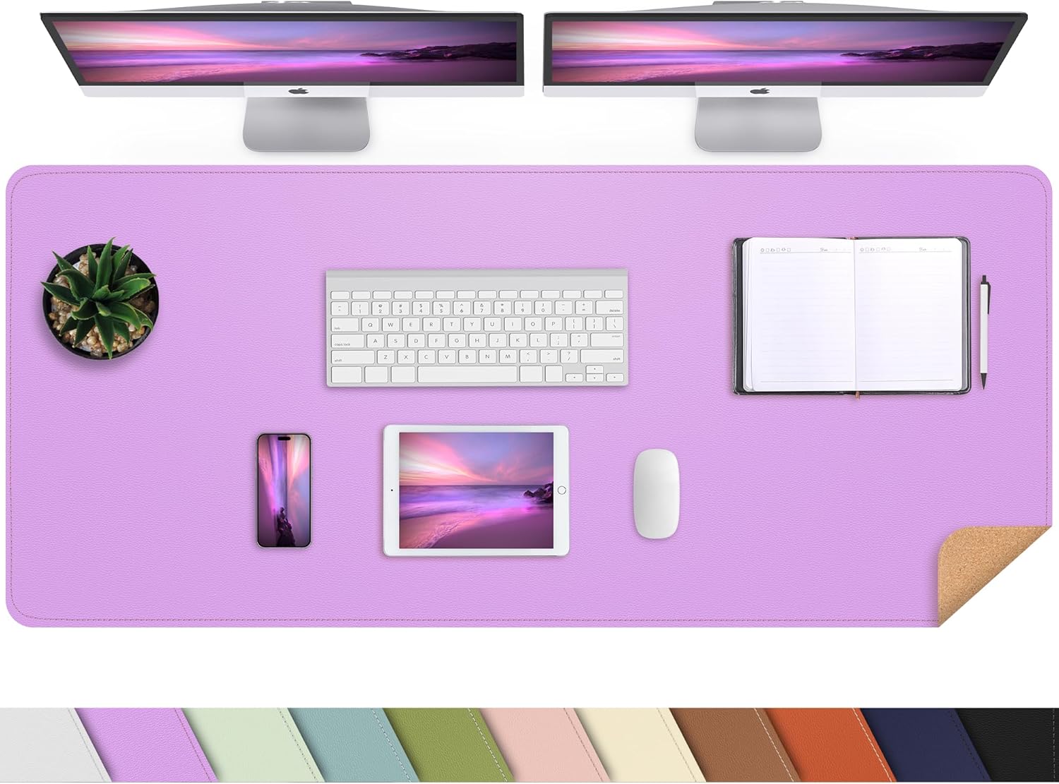 Large Desk Mat 47.2" x 17" Leather Desk Pad Protector with Natural Cork & PU Leather, Non-Slip Office Desk Mat, Large Mouse Pad, Waterproof Desk Blotter pad for Office&Home(Black) 158 81JT4DdQHBL. AC SL1500 - northernschoolofshiatsu.co.uk