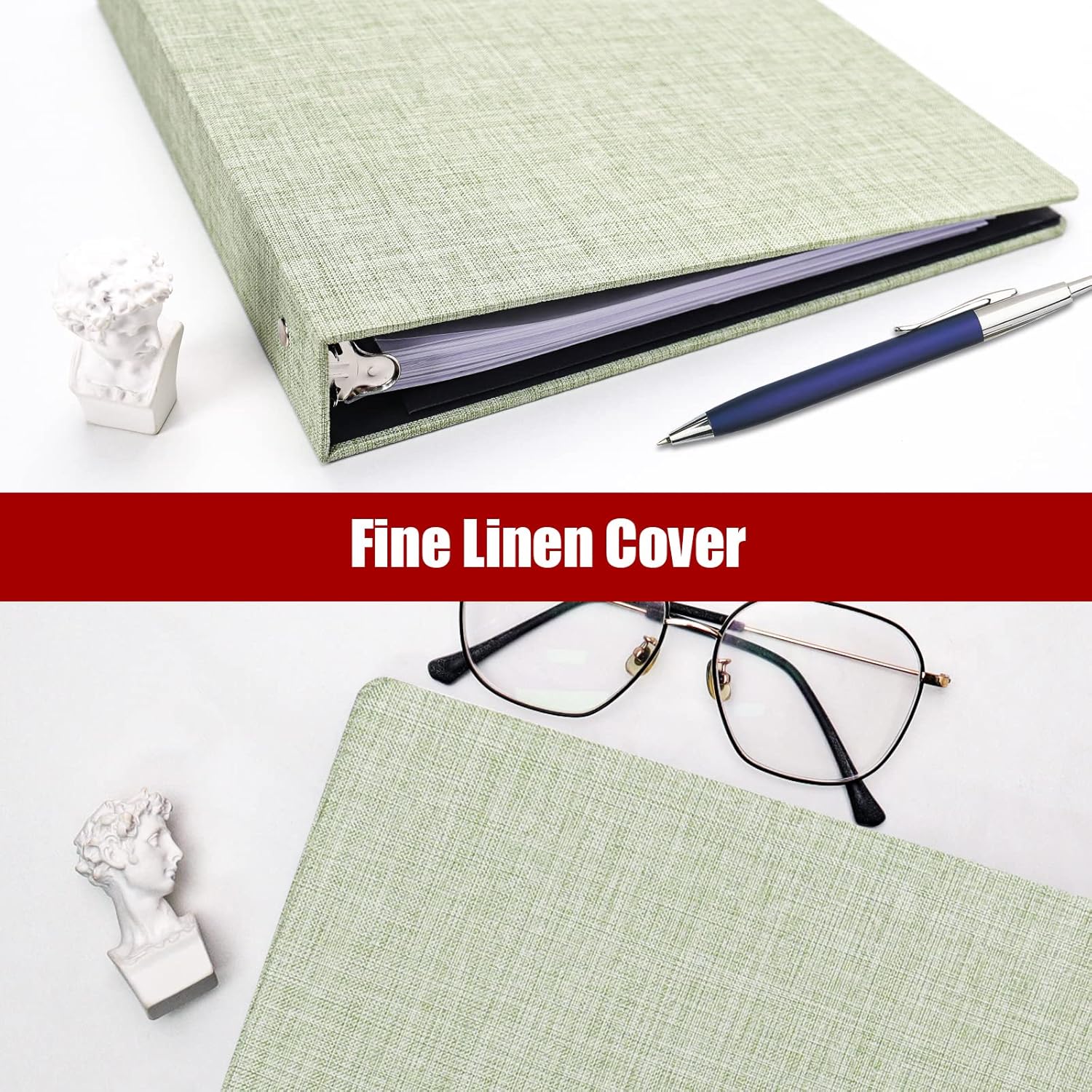 Vienrose 3 Ring Binder 1 Inch Round Rings Durable Binder with Linen Cover Holds 8.5" x 11" Paper for School Office and Home Black 37 81LBq8fZdrL. AC SL1500 - northernschoolofshiatsu.co.uk