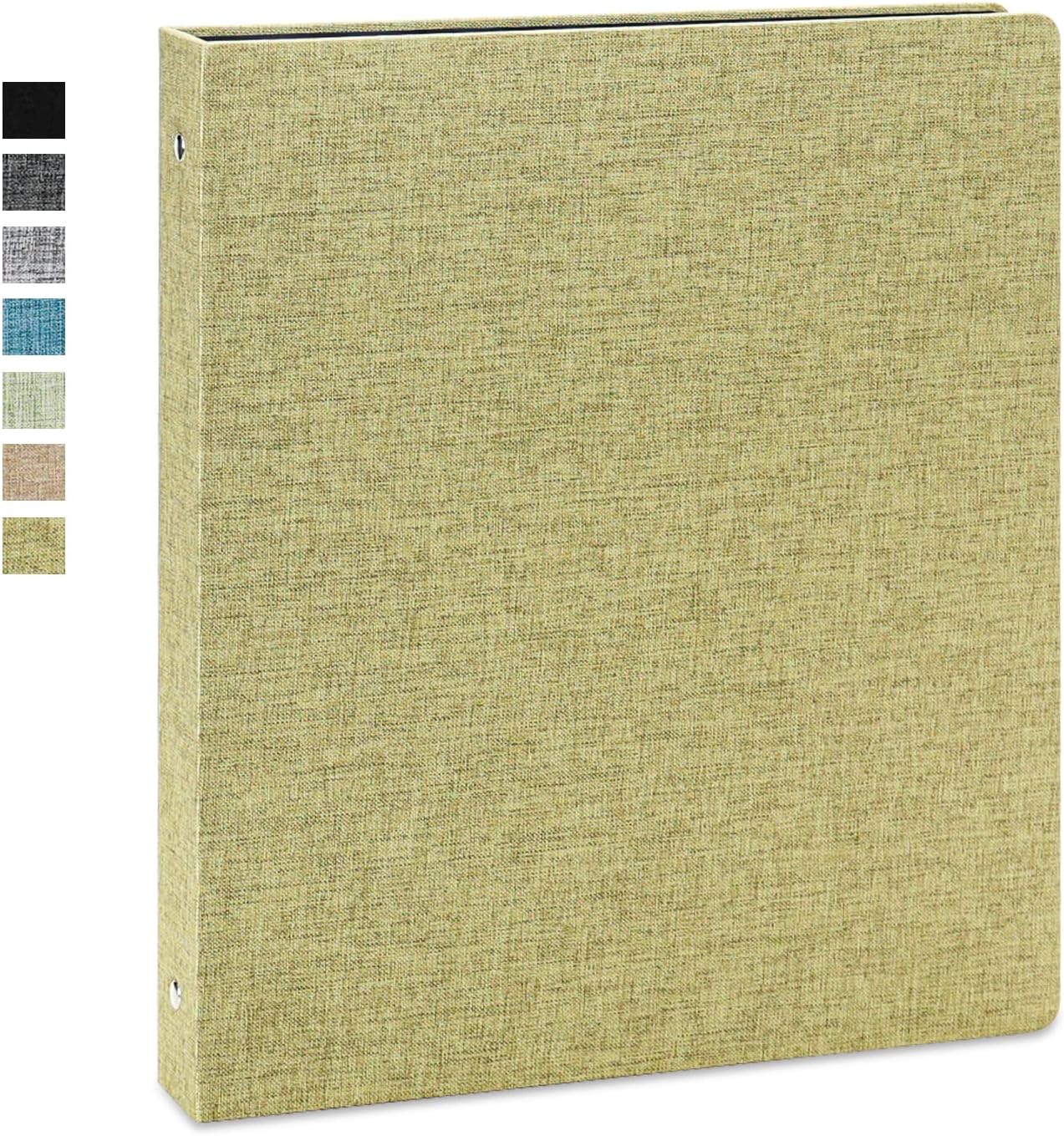 Vienrose 3 Ring Binder 1 Inch Round Rings Durable Binder with Linen Cover Holds 8.5" x 11" Paper for School Office and Home Black 29 81LUx - northernschoolofshiatsu.co.uk