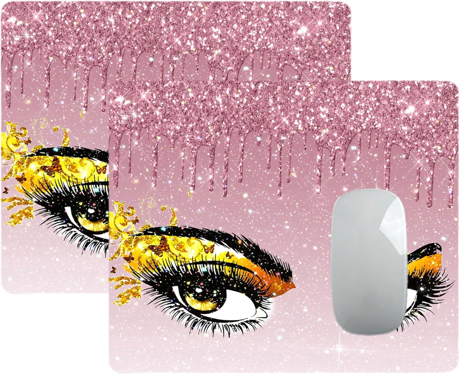Mouse Pad Diamond Silver Glitter Sparkle Mousepad Bling Desk Accessories Gaming Bling Rubber Pads for Laptop, One Size 59 81M1ib3 +jL. AC SL1500 - northernschoolofshiatsu.co.uk