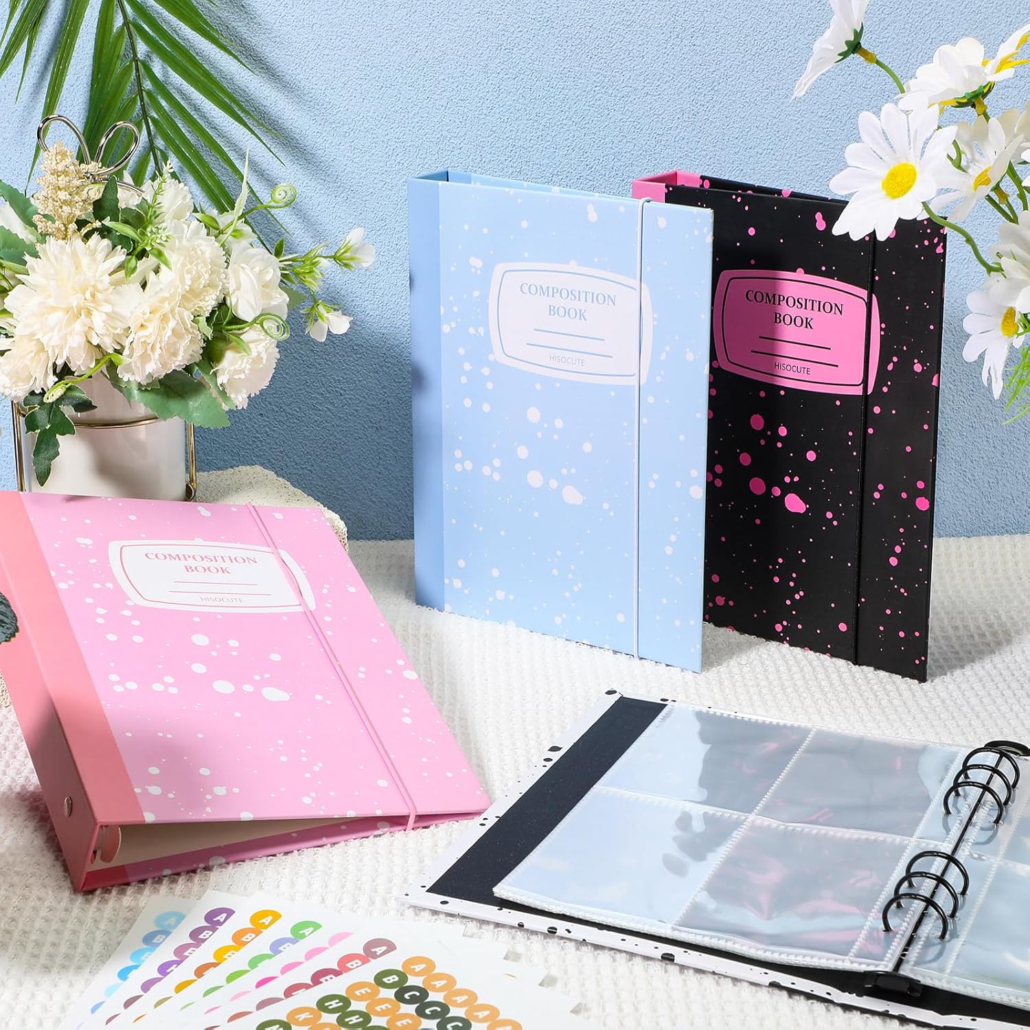 Honoson 4 Pcs A5 Binder Kpop Photocard Binder Album with 20 Pcs 160 Pockets Kpop Photocard Sleeve 6 Ring Inner Refills and Stickers Holder Book for Picture Card Storage(Splash Pattern) 5 81M8Fcz+u4L. AC SL1500 - northernschoolofshiatsu.co.uk