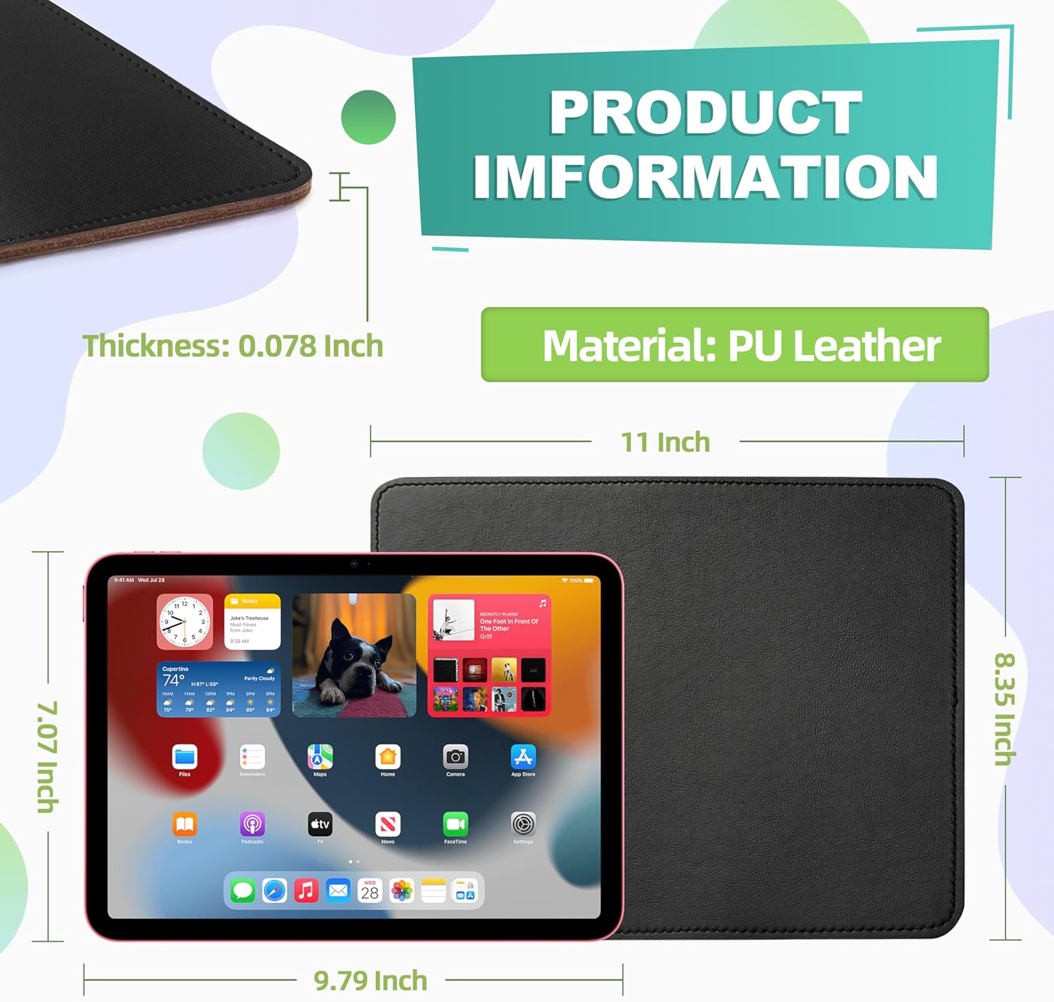 Mouse Pad, PU Mouse Pad,Leather Mouse Pad with Stitched Edge Micro-Fiber Base with Non-Slip Waterproof,Mouse Pad for Computers,Laptop, 8x11Inch (Caramel Brown) 277 81NAYXi6wEL. AC SL1500 - northernschoolofshiatsu.co.uk