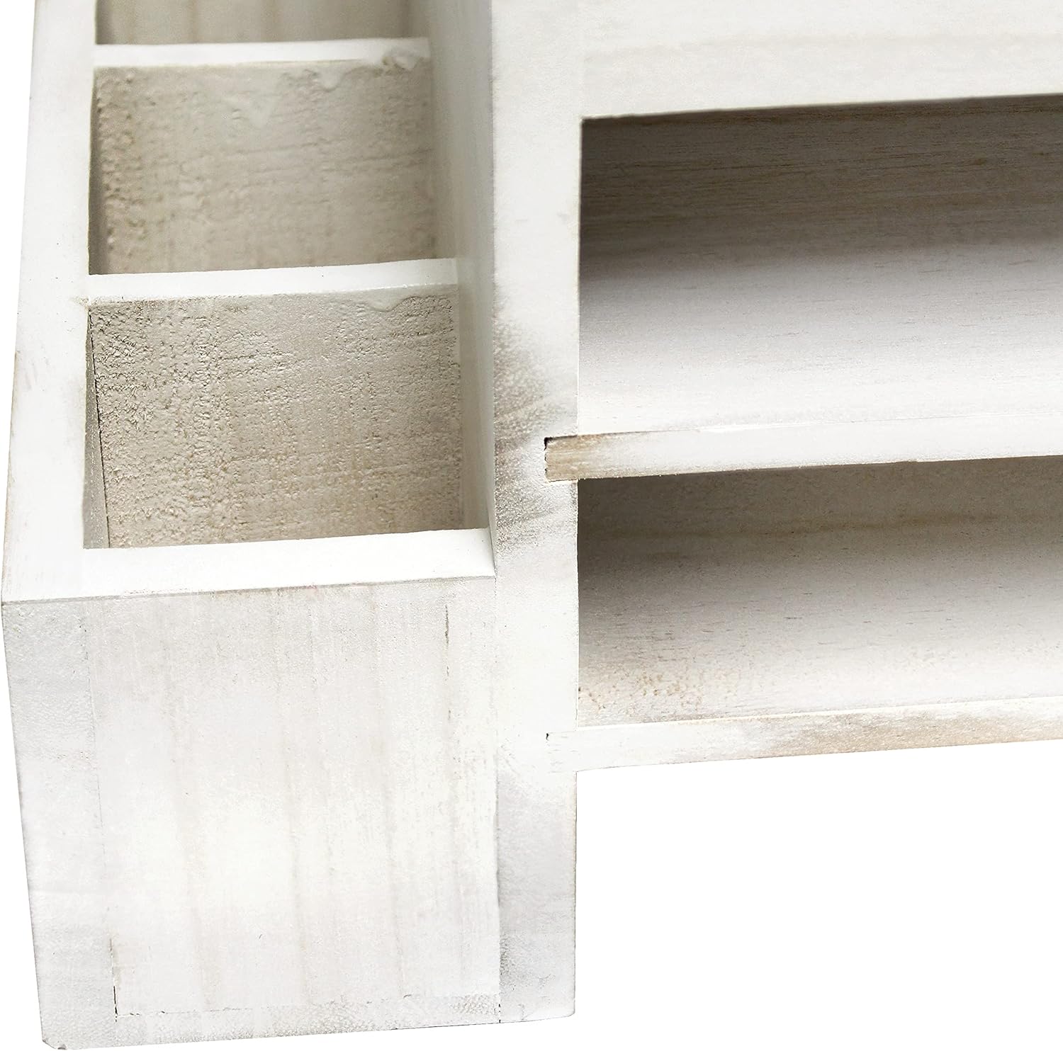 Elegant Designs HG1021-WWH Home Office Wood Tiered Organizer with Storage Cubbies and Letter Tray Desk Caddy, White Wash 7 81OCk0uN73L. AC SL1500 - northernschoolofshiatsu.co.uk