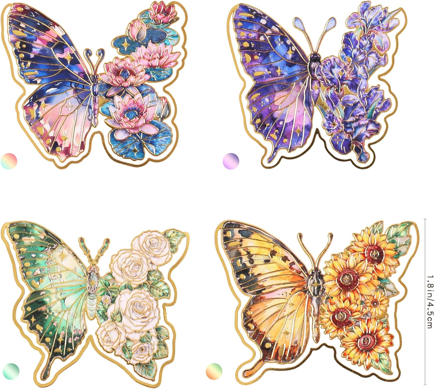 4 Pieces Metal Butterfly Bookmarks, Golden Clips Bookmark Monet Van Gogh Oil Painting Theme Book Mark Bookmarks for Book Lovers Women Writers Readers Children Teens 2 81OE22F+1DL. AC SL1500 - northernschoolofshiatsu.co.uk