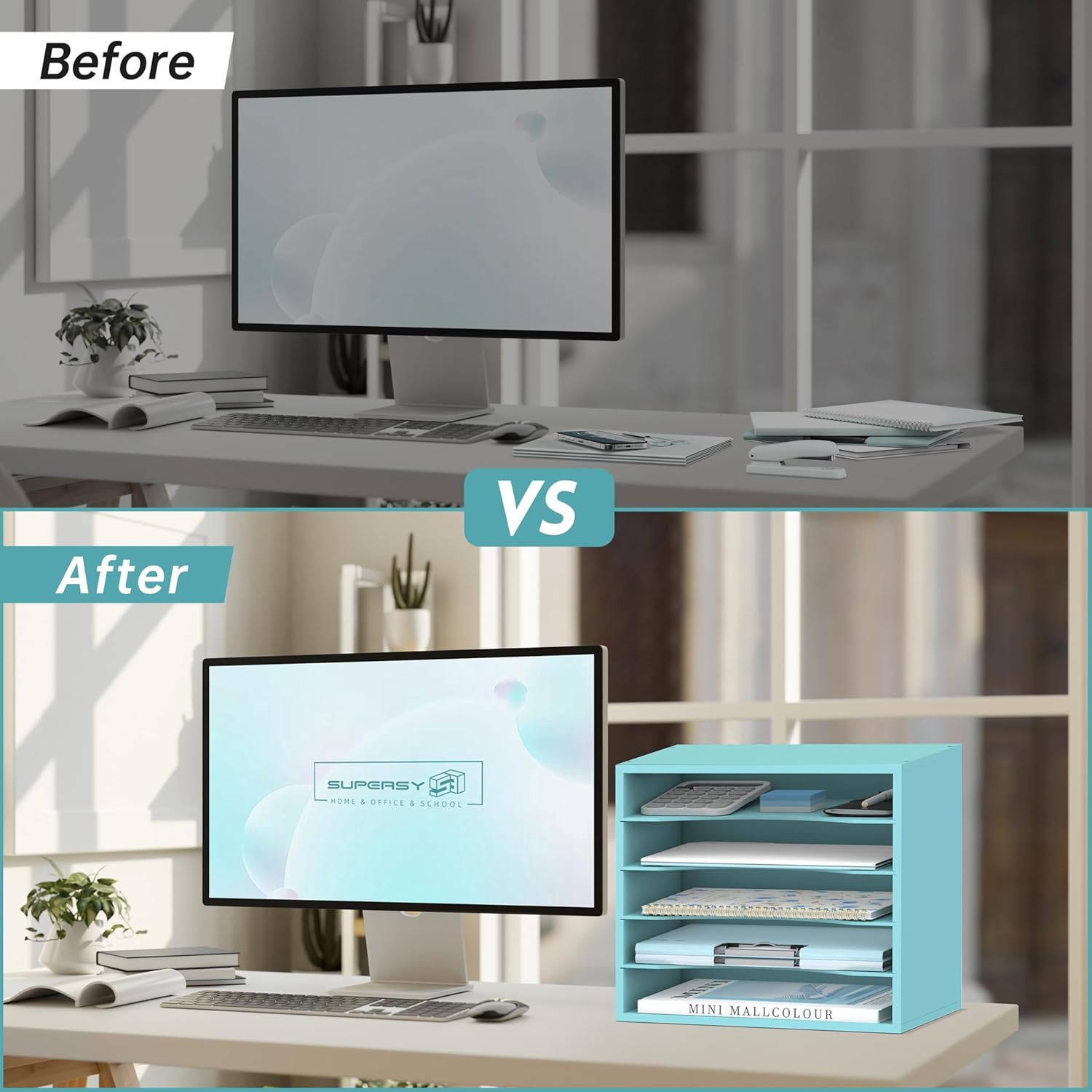 SUPEASY Wood Desk Organizer, 3 Tier Paper File Organizer for Desk, Wooden Desktop Organizer, Paper Letter Literature Mail Sorter, for Office School & Home Organization, Pink 12 81OXHVDDXML. AC SL1500 - northernschoolofshiatsu.co.uk