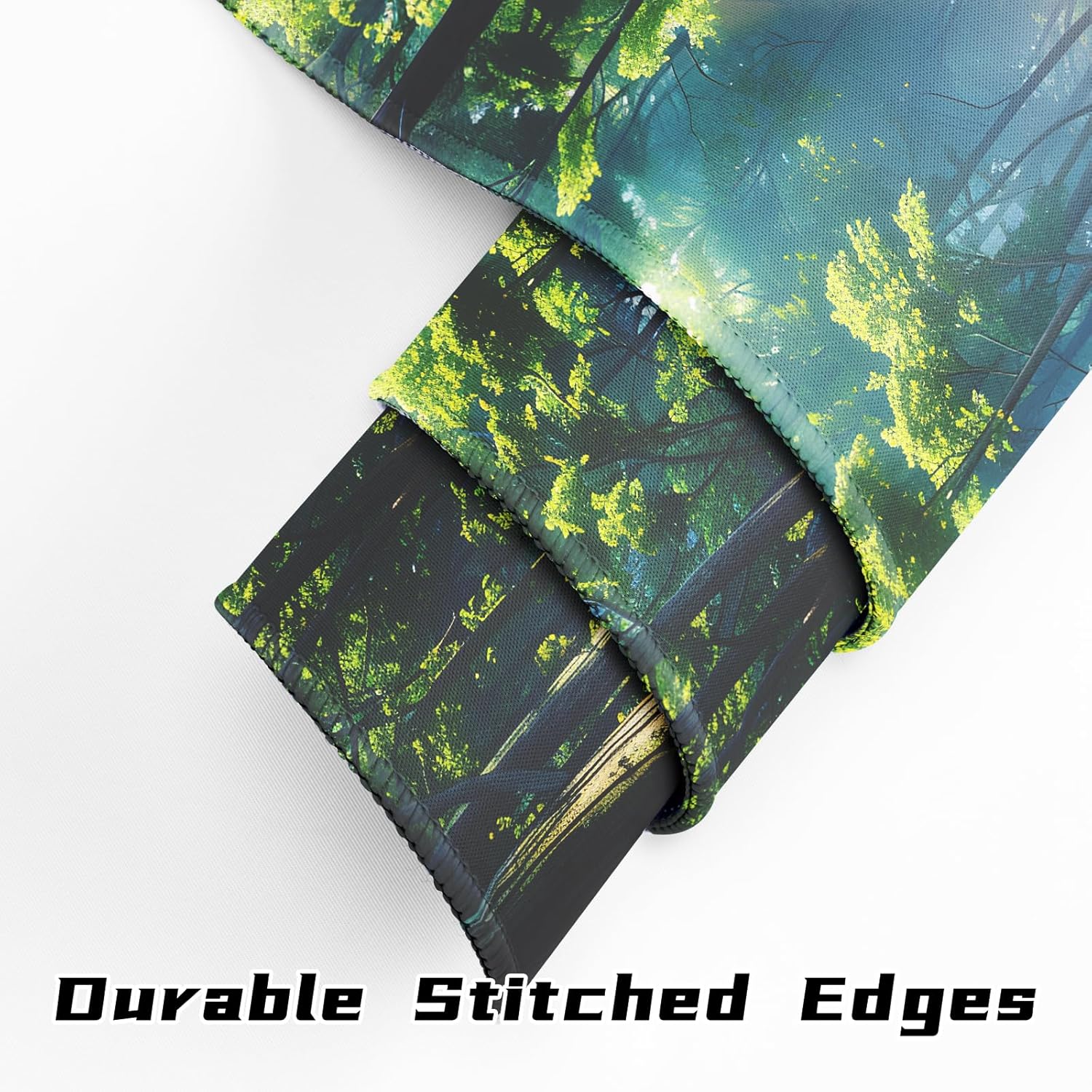 Large Mouse Pad Gaming Extended Desk Pad with Stitched Edge and Non-Slip Rubber Base Keyboard Pad for Laptop Office and Home 31.5 X 11.8 Inch,Eucalyptus Leaves 10 81P86vkp 8L. AC SL1500 - northernschoolofshiatsu.co.uk