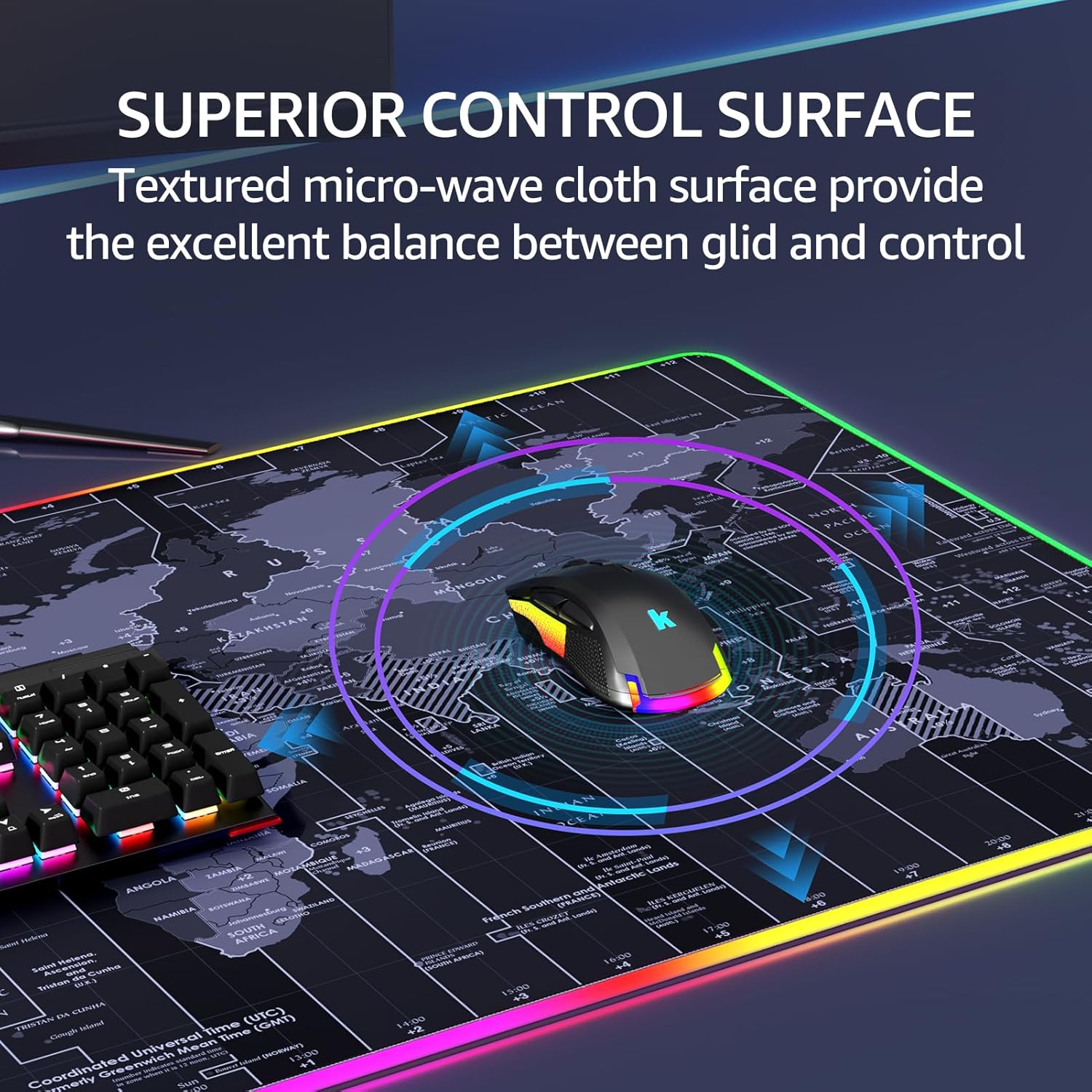 KTRIO Large Gaming Mouse Pad with Superior Micro-Weave Cloth, Extended Desk Mousepad with Stitched Edges, Non-Slip Base, Water Resist Keyboard Pad for Gamer, Office & Home, 31.5 x 11.8 in, Black 3 81PArVhh7UL. AC SL1500 - northernschoolofshiatsu.co.uk