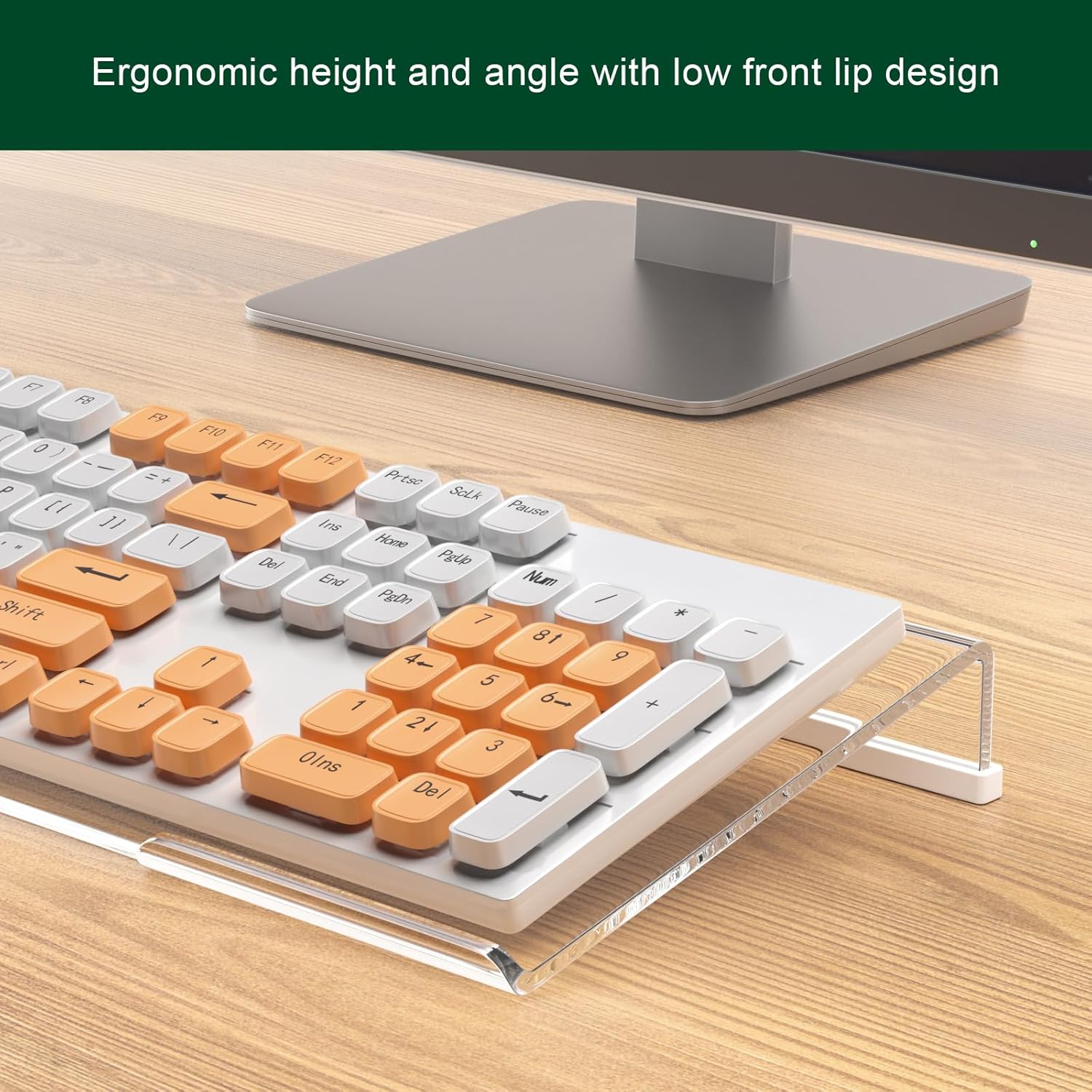 Computer Keyboard Stand Holder - Ergonomic Acrylic Keyboard Stand for Desktop Comfortable Keyboard Tray Riser with Silicone Anti-Slip Strip for Home School Office Desk Accessory, Lightpink 38 81PDpOdMS0L. AC SL1500 - northernschoolofshiatsu.co.uk
