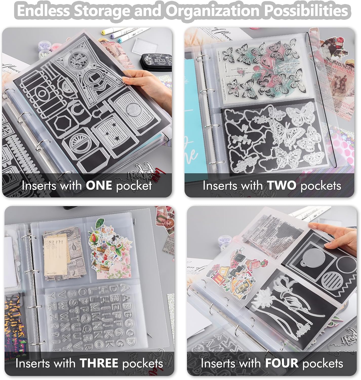 BAOFALI 10 Pack A5 Size Plastic Binder Pockets,6 Holes Waterproof PVC Folders Loose Leaf Bag forBudgeting Loose Leaf Bags Planner Insert Pouches Photo,Document, Stamp & Die Storage Bills Organizer 18 81PJyNO - northernschoolofshiatsu.co.uk
