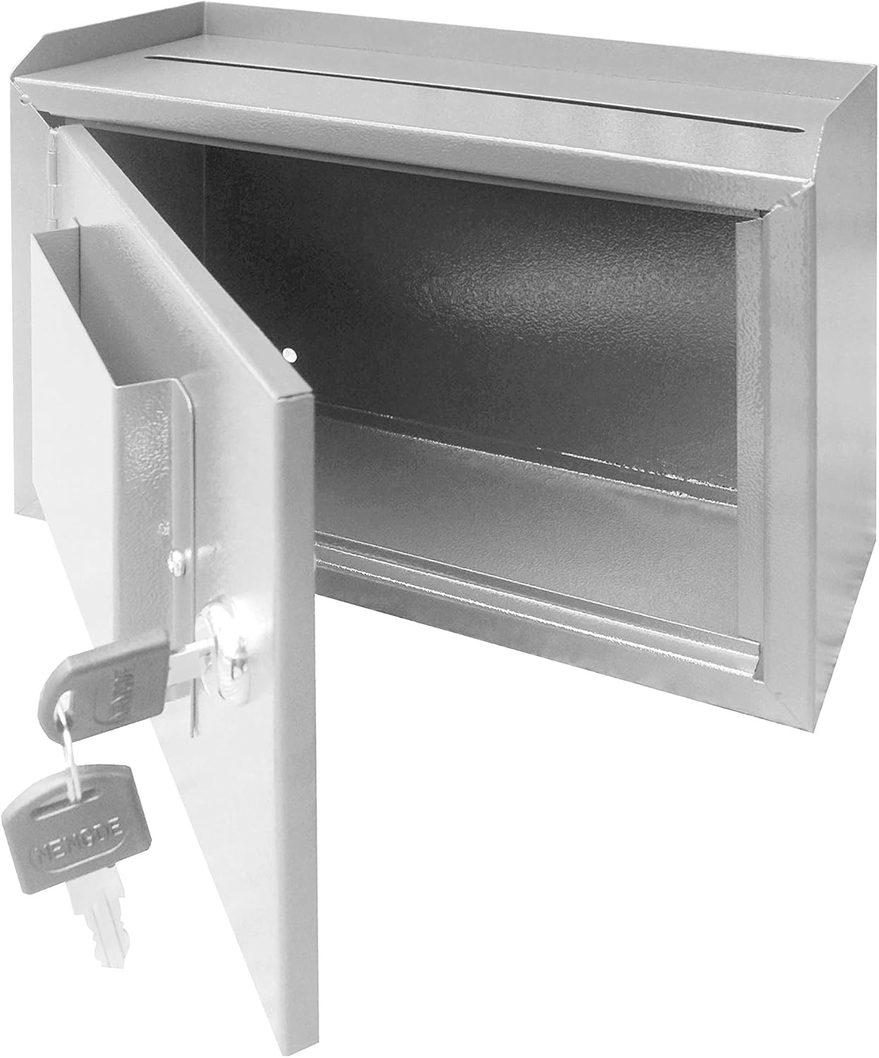 FixtureDisplays® 9.85" W x 7.2" H x 4.5" D Metal Multipurpose, Donation Box,Cash and Mail Box,Suggestion Box 15211 Grey 5 81PNXnBUsUL. AC SL1500 - northernschoolofshiatsu.co.uk