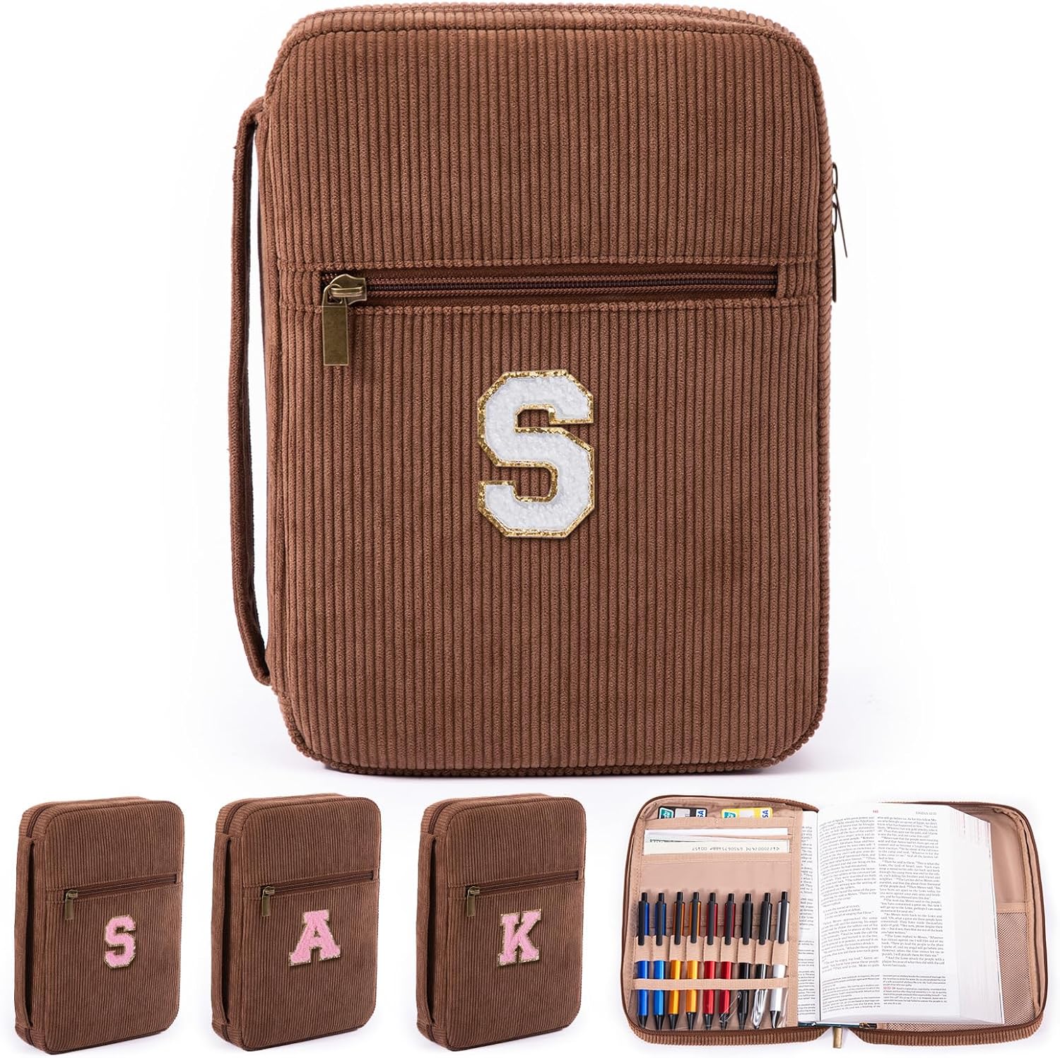 Bible Cover for Women, Initial Personalized Bible Gift - Bible Case for Men - Bible Holder - Bible Bag - Bible Carrier - Bible Carrying Case with Pockets for Bible Study Suppliers, Bible Accessories 145 81Pf9zW9HZL. AC SL1500 - northernschoolofshiatsu.co.uk